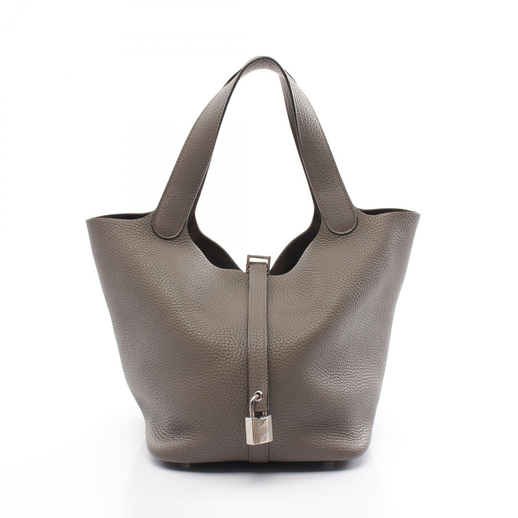 Hermes Picotin Lock MM Handbag Grey