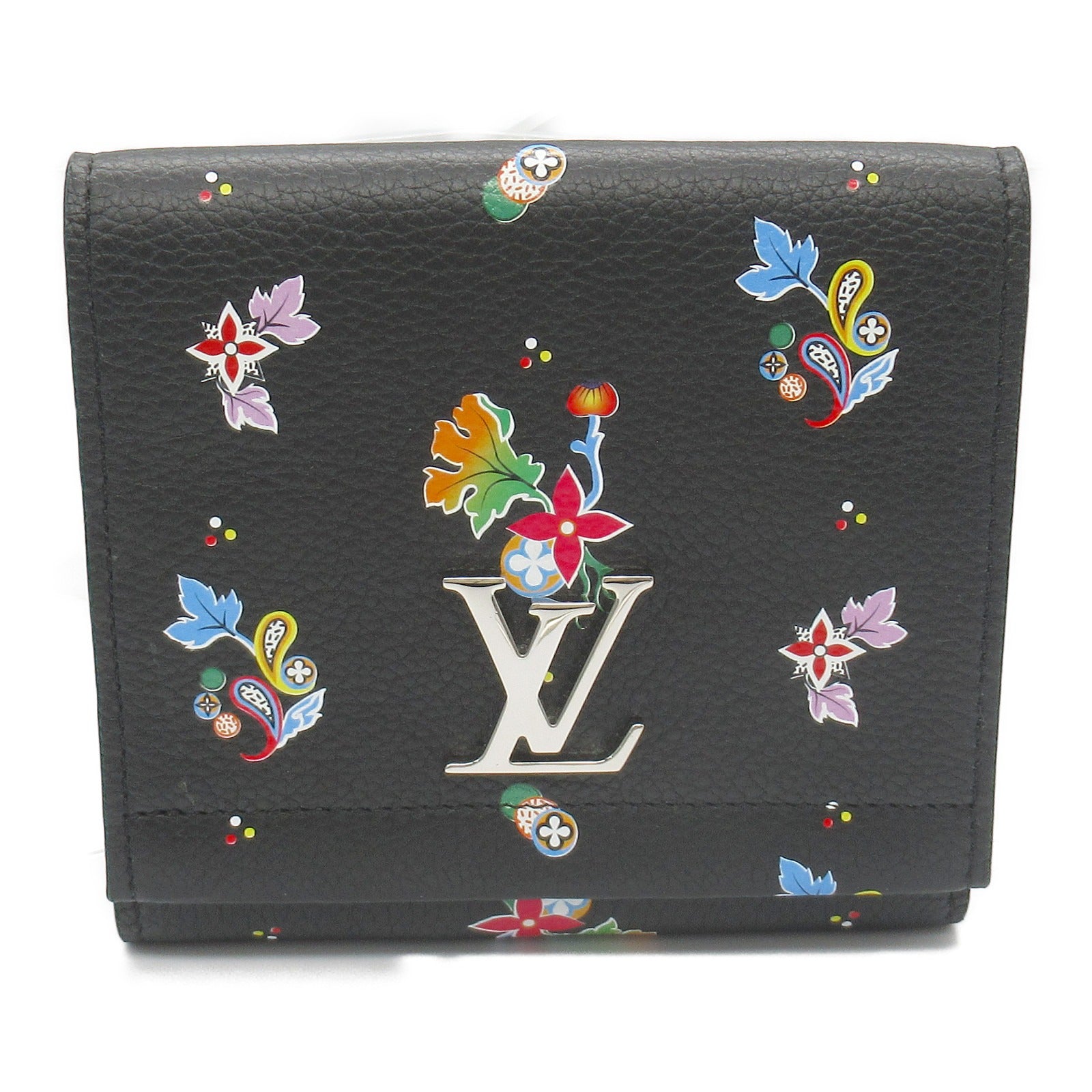 Louis Vuitton Lockme Compact Wallet Black M62081