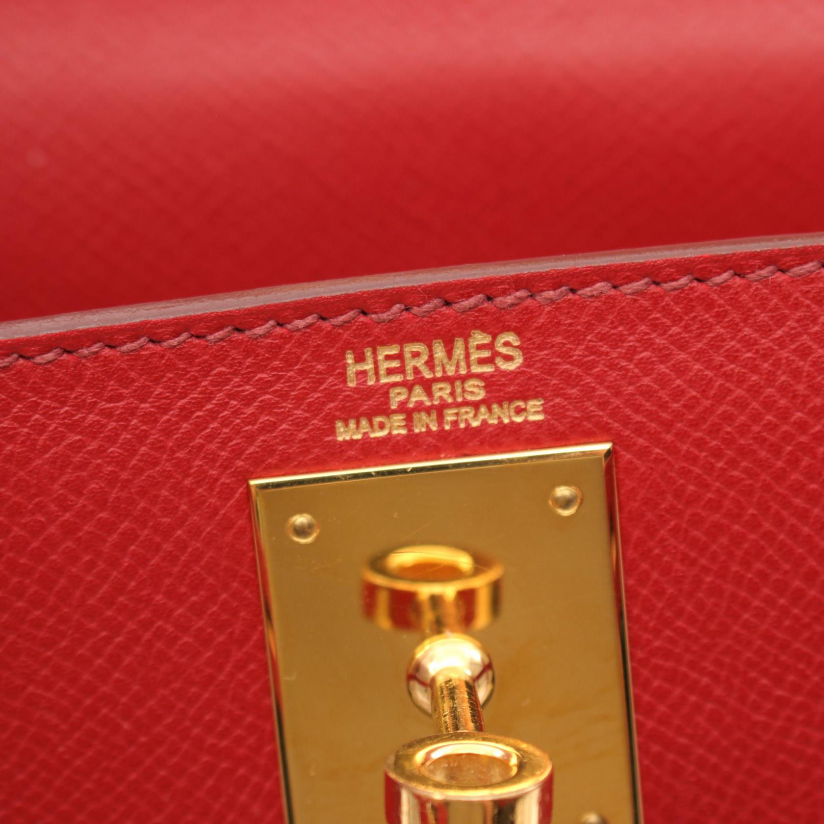 Hermes Kelly 28 Handbag Red