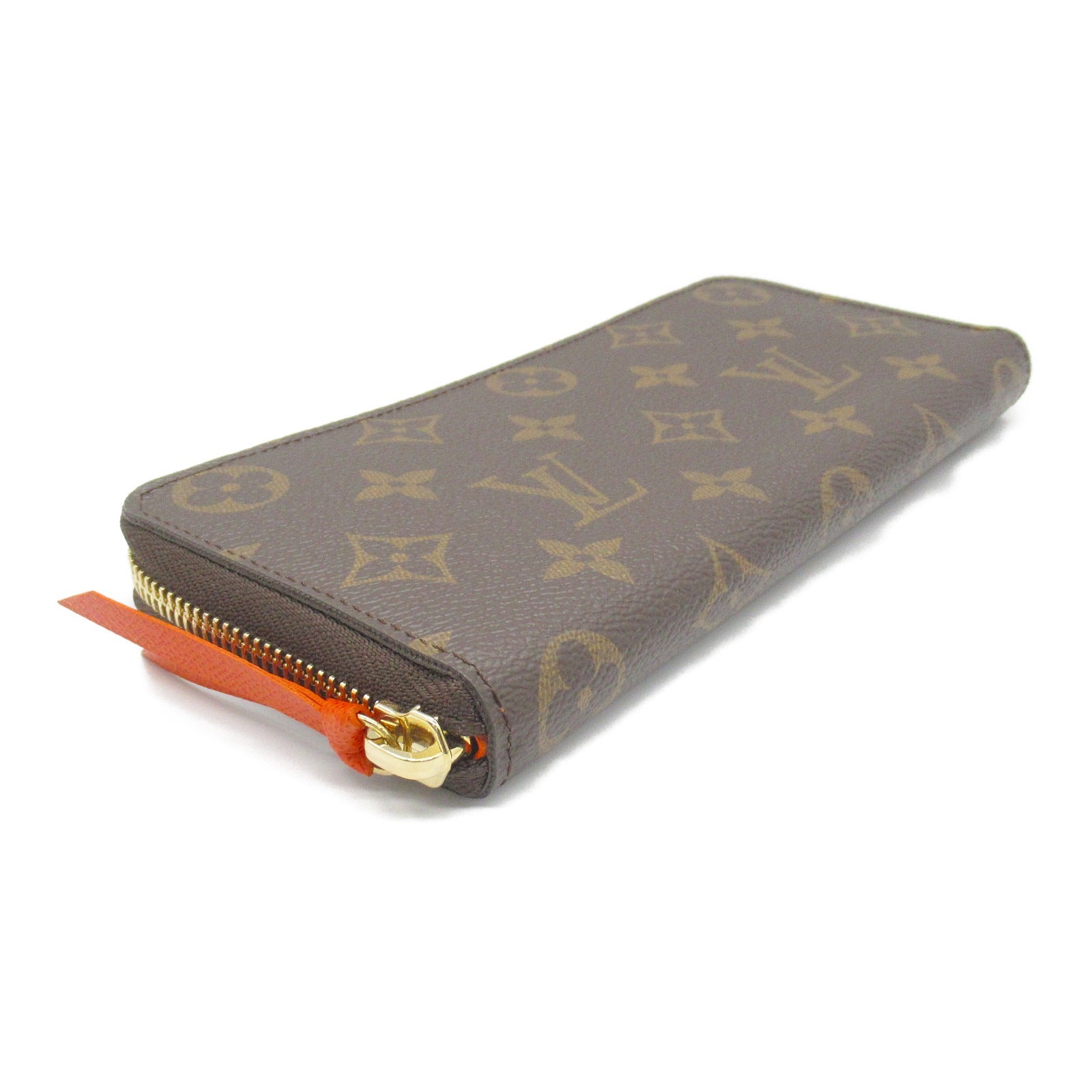 Louis Vuitton Clemence Wallet Monogram Brown/Orange