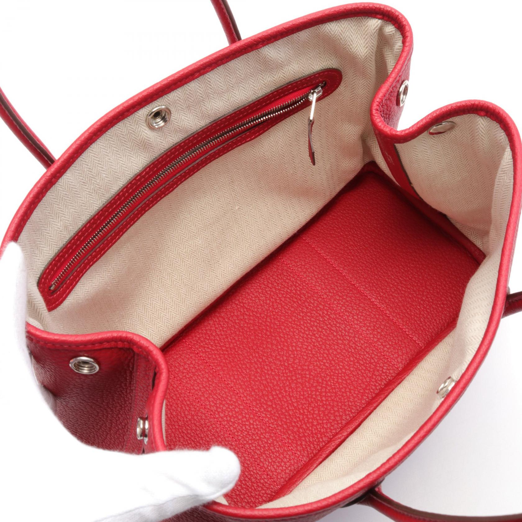 Hermes Garden Party TPM Tote Bag Red