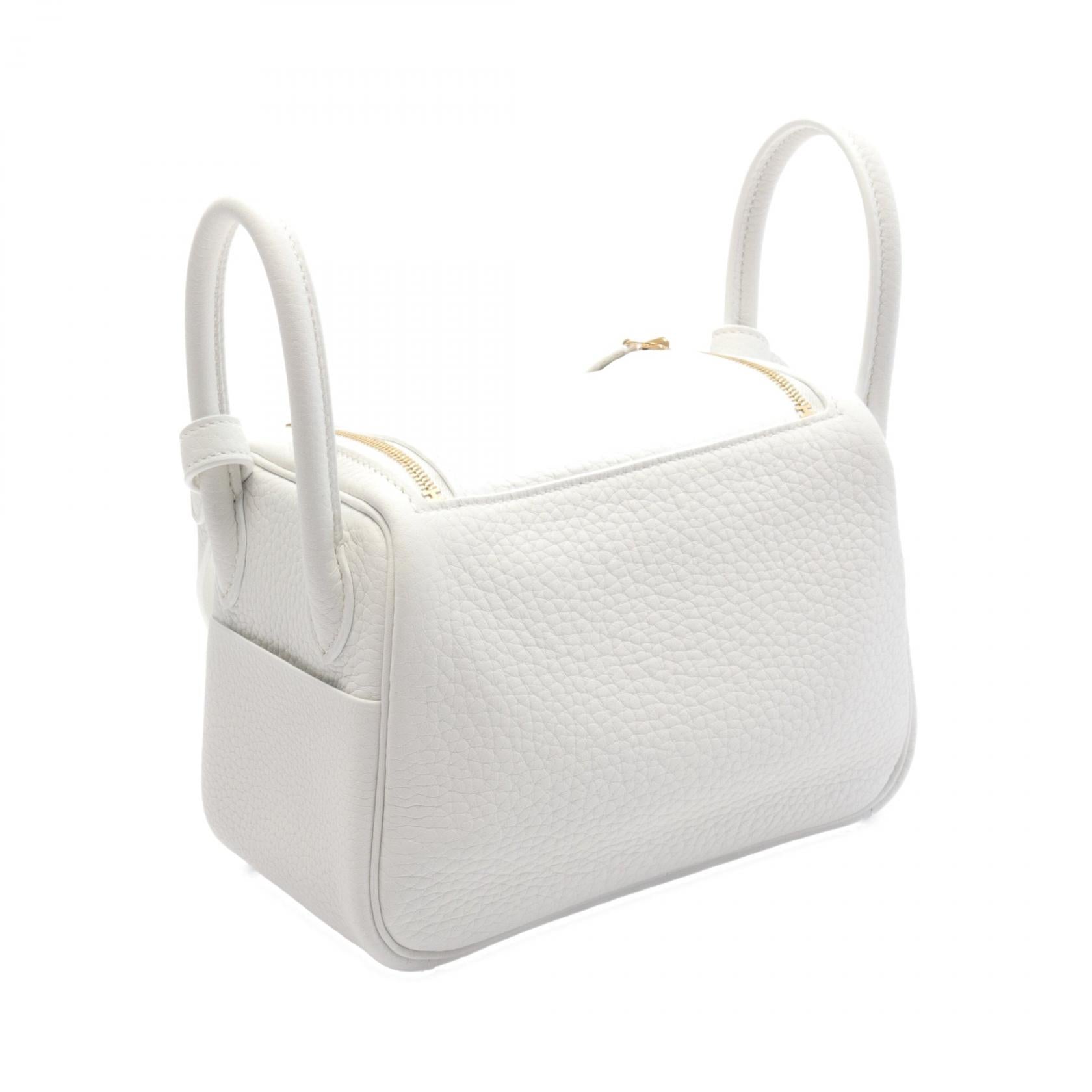 Hermes Lindy Mini Shoulder Bag White