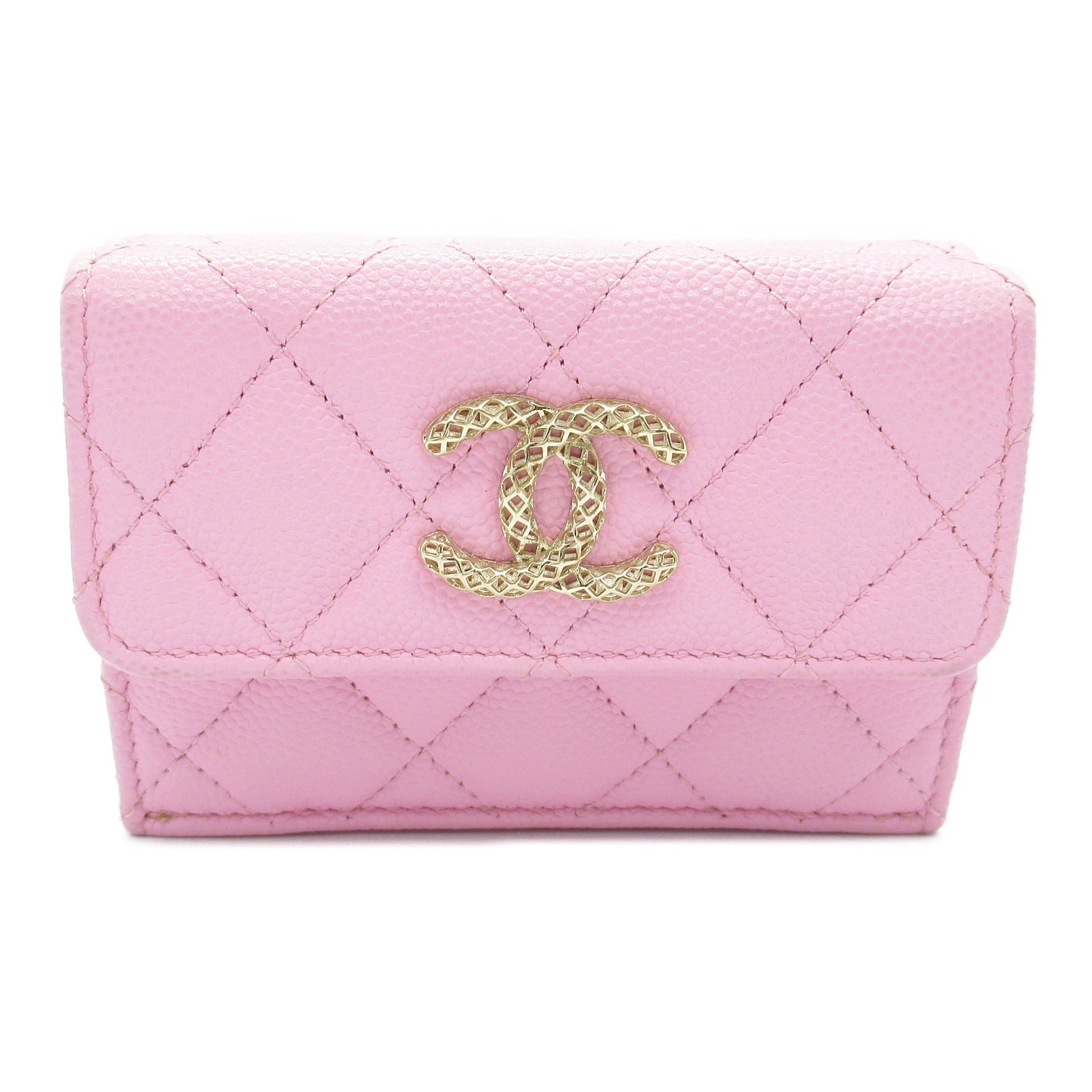 Chanel Matelasse Leather Trifold Wallet