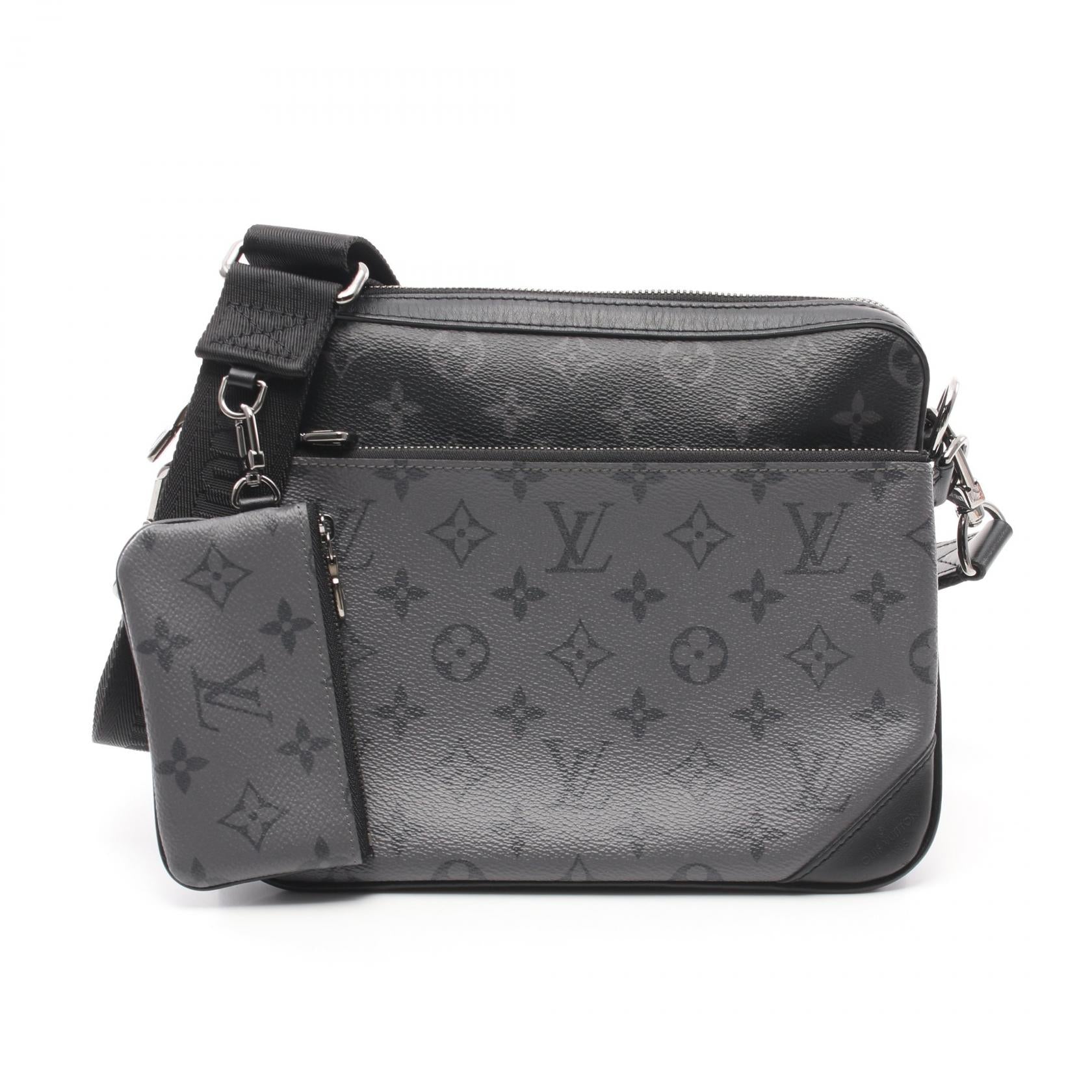 Louis Vuitton Trio Messenger Monogram Eclipse Bag