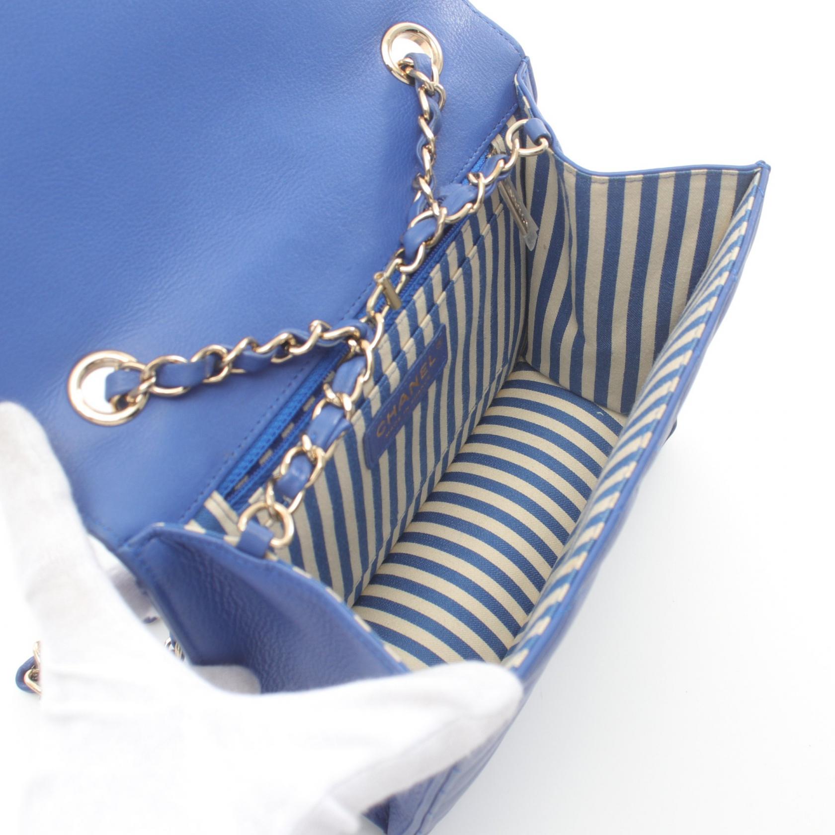 Chanel Chevron V-Stitch Lambskin Shoulder Bag