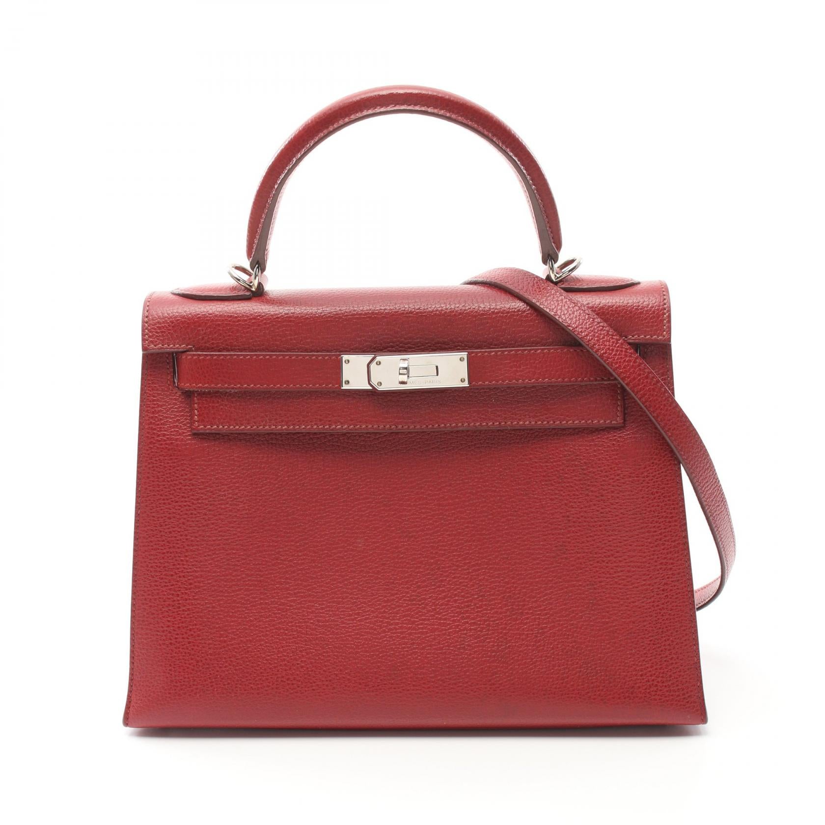 Hermes Kelly 28 Handbag Red