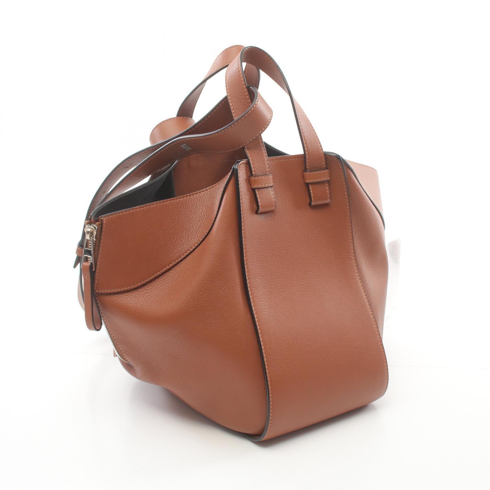 Loewe Hammock Small Leather Handbag Brown