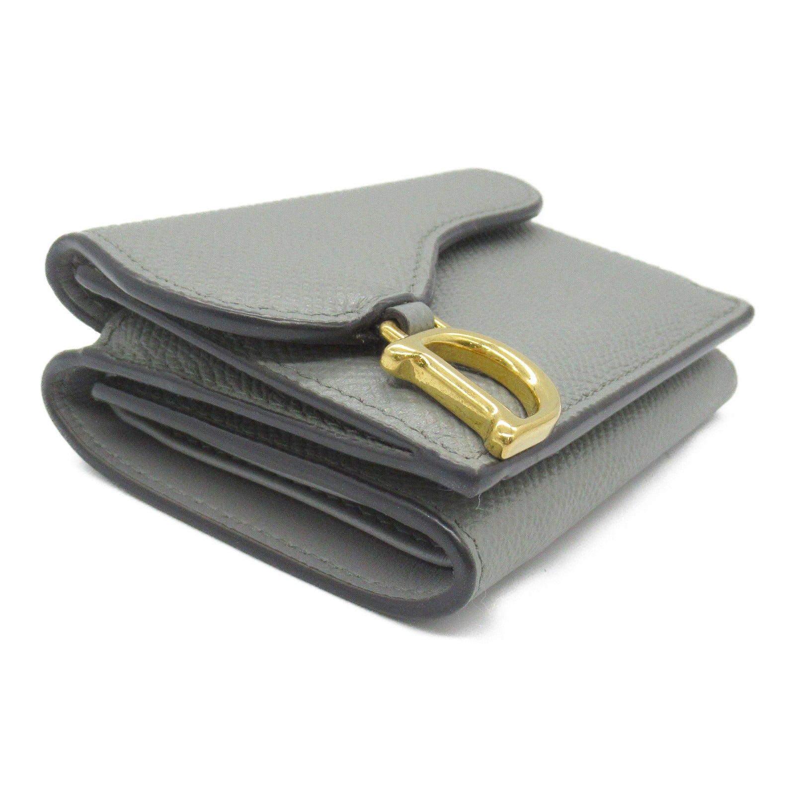 Dior Leather Saddle Trifold Wallet