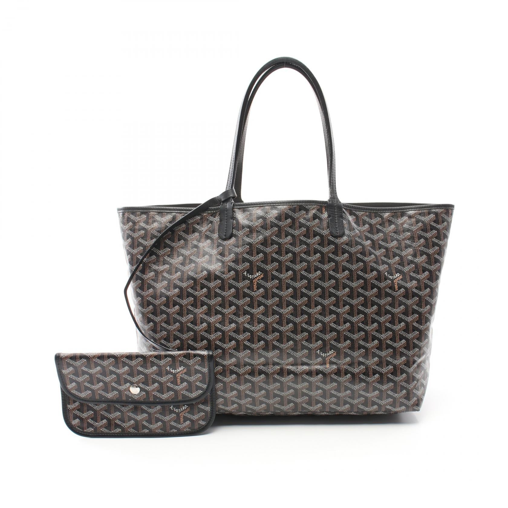 Goyard St. Louis PM Tote Bag PVC Canvas Leather