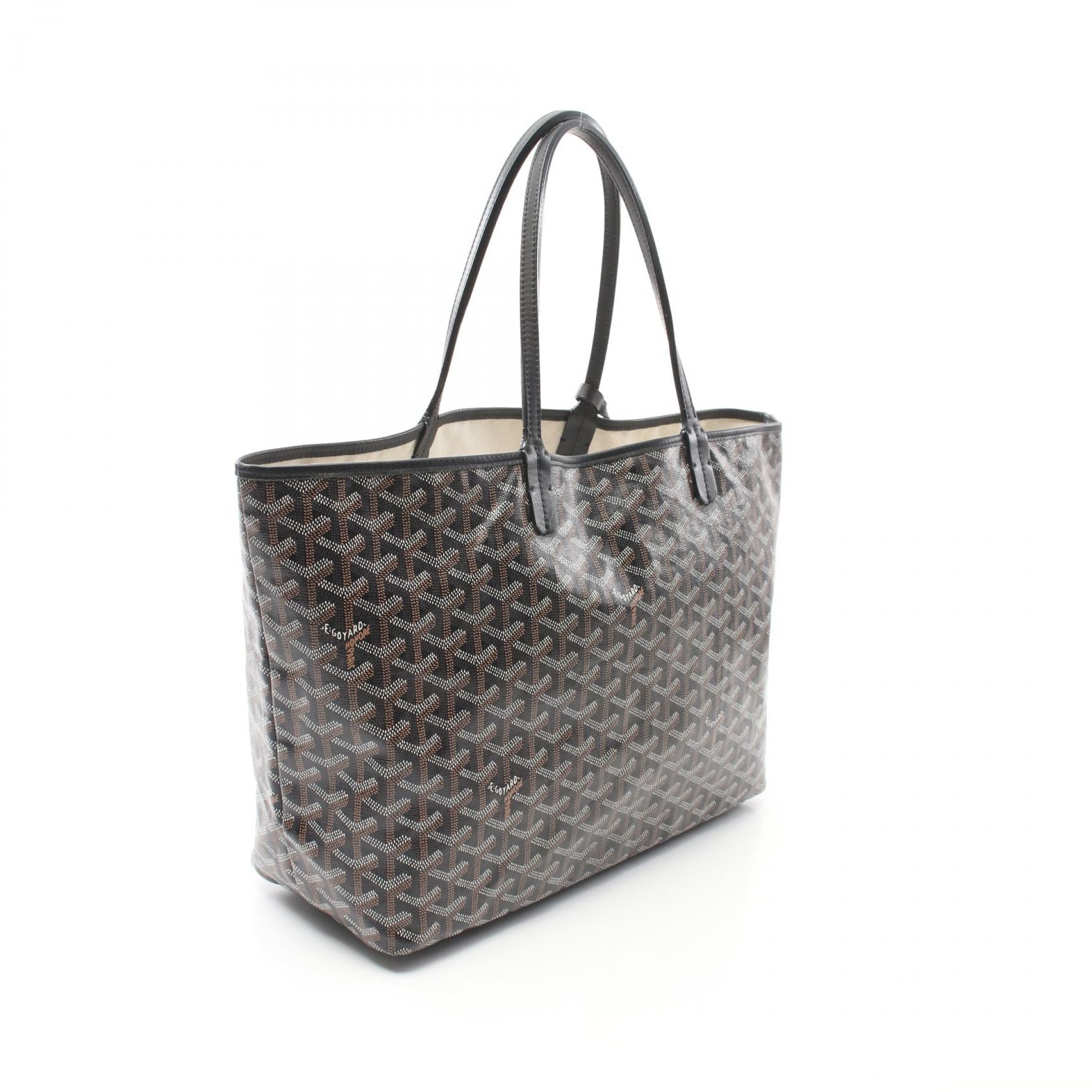 Goyard St. Louis PM Tote Bag PVC Canvas Leather