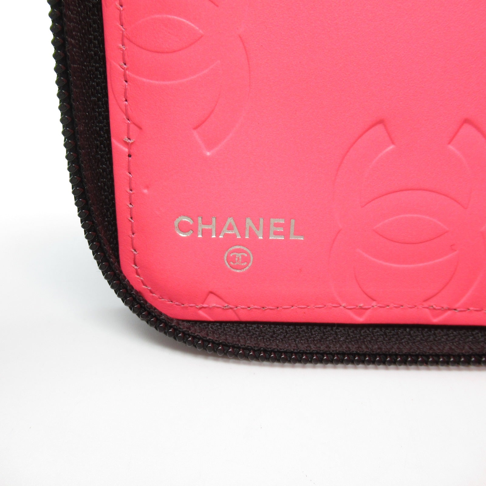 Chanel Cambon Leather Enamel Wallet Black