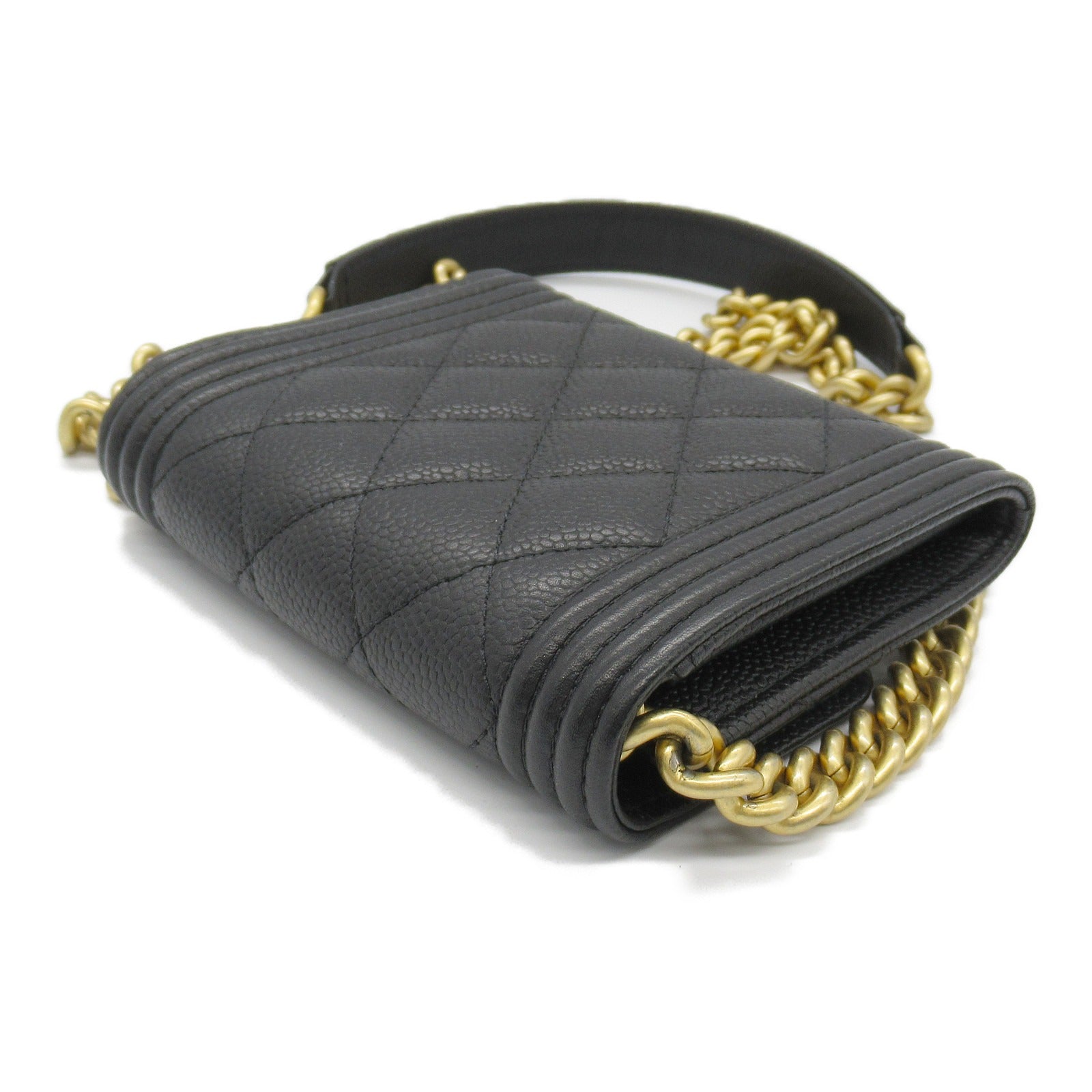 Chanel Boy Chain Compact Wallet Shoulder Bag