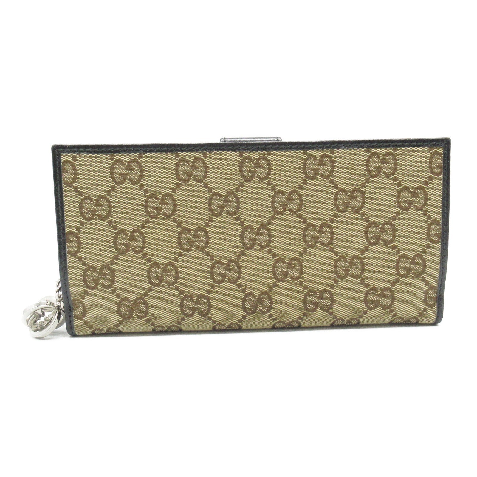 Gucci GG Canvas Leather Long Wallet 233024