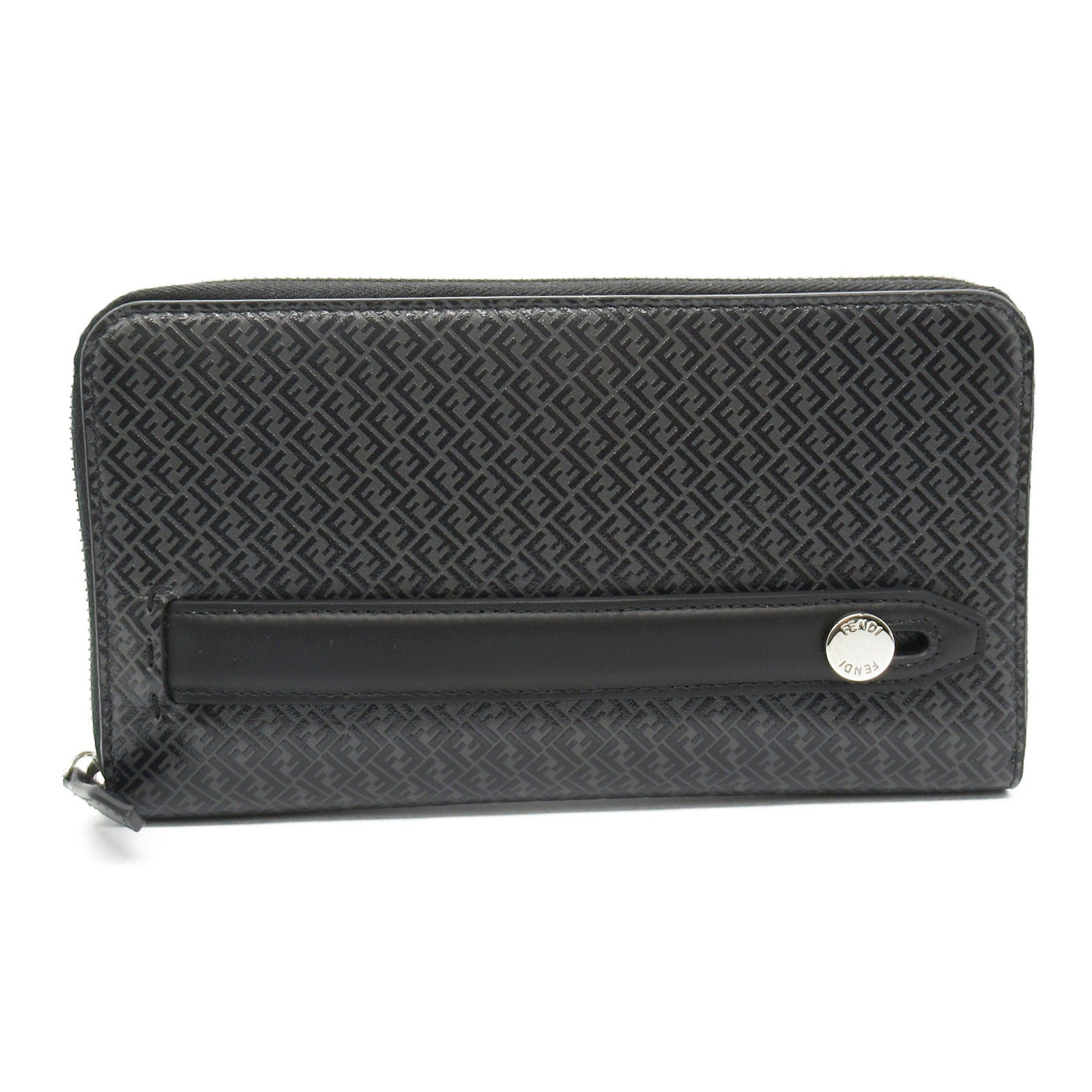 Fendi Leather Continental Zucca Wallet