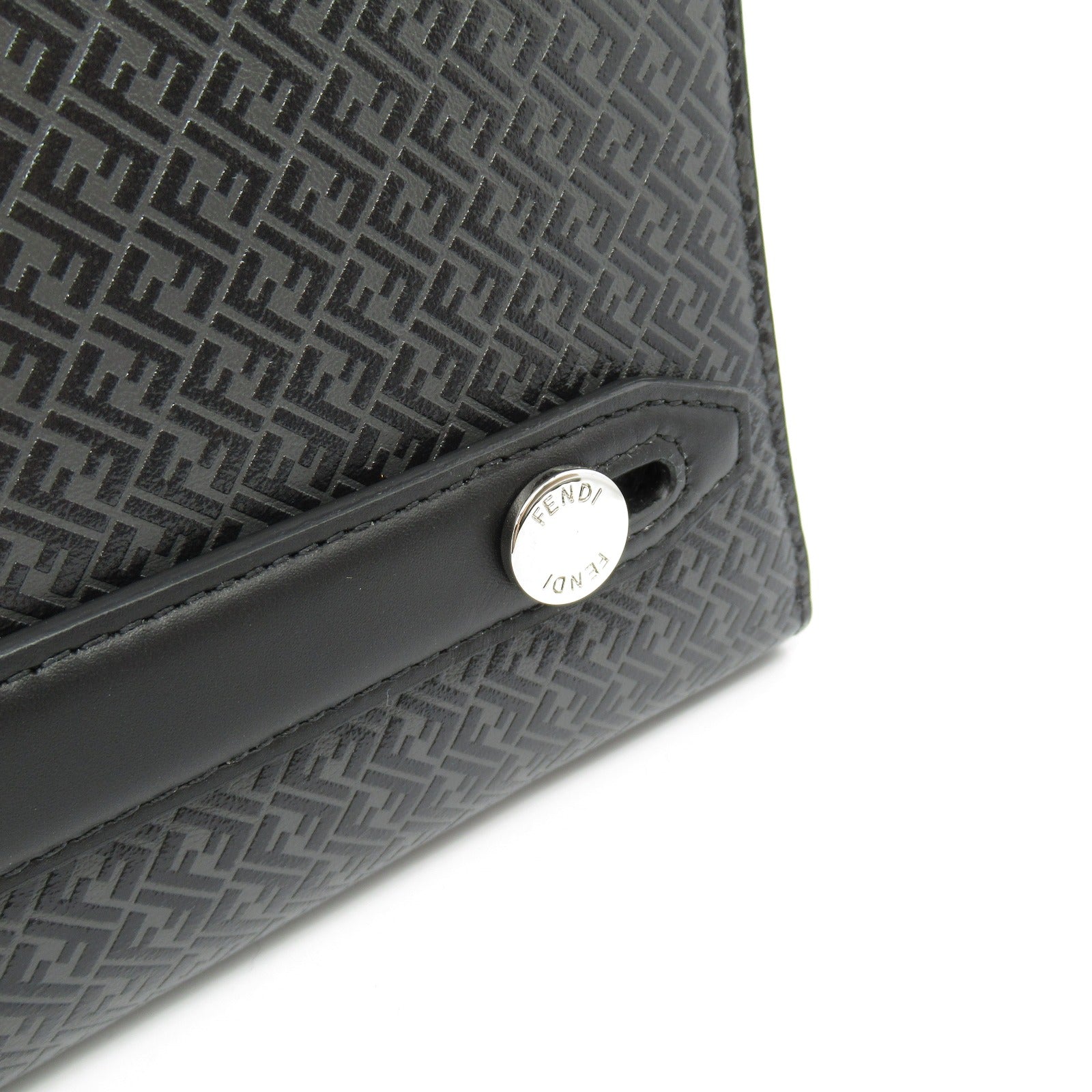 Fendi Leather Continental Zucca Wallet