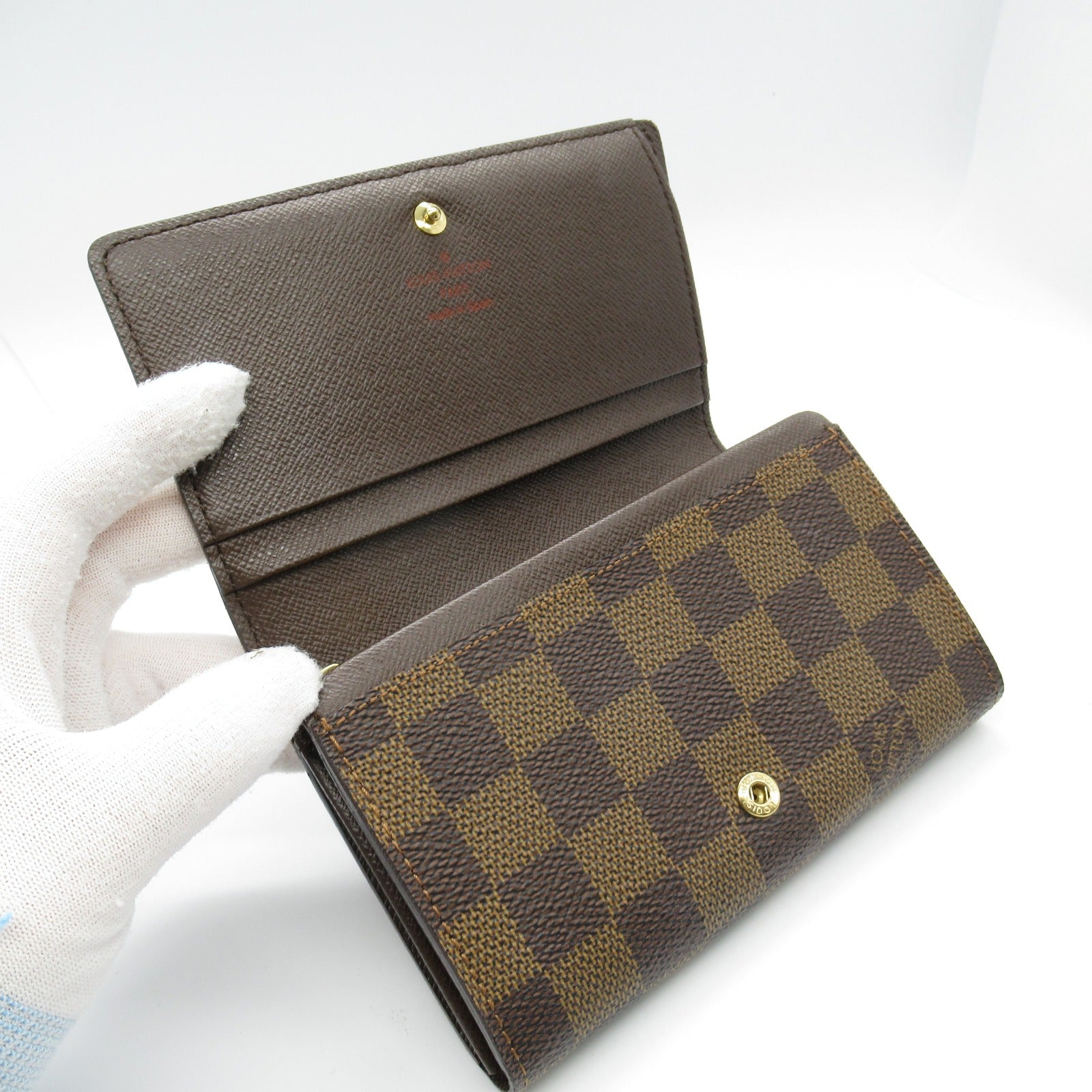 Louis Vuitton Damier Bifold Wallet Brown N61736