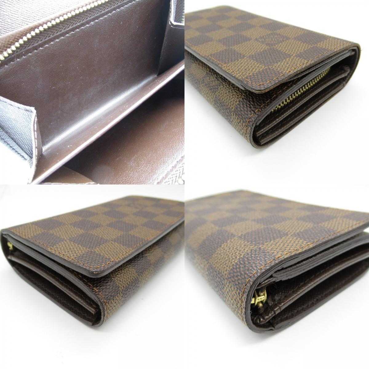 Louis Vuitton Damier Bifold Wallet Brown N61736