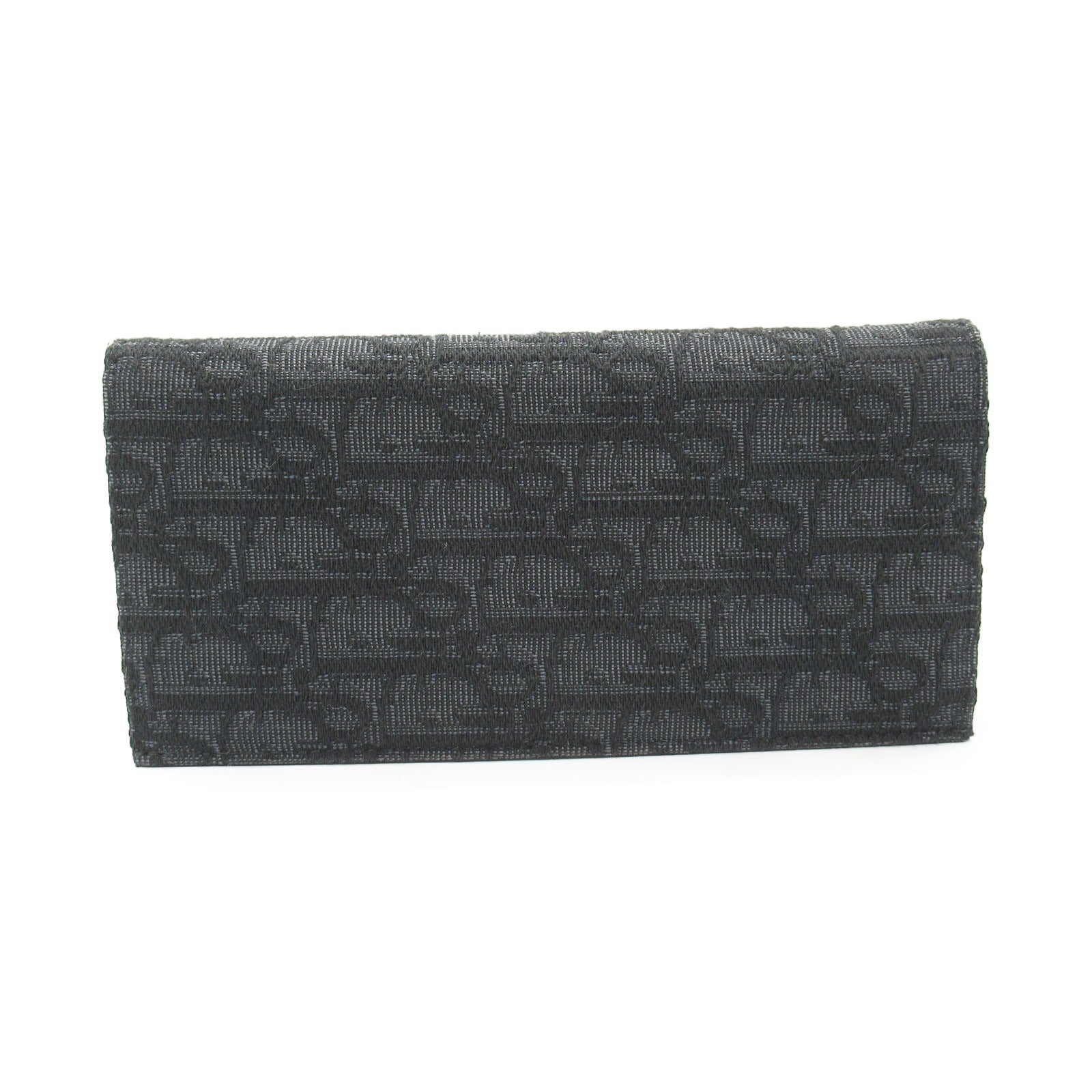 Dior Trotter Jacquard Long Wallet Black