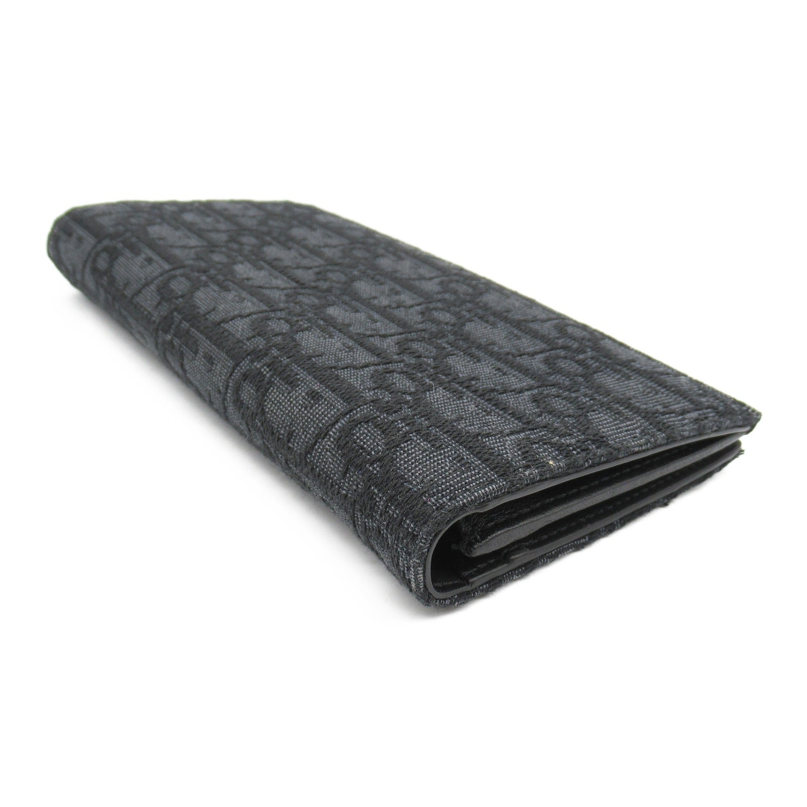 Dior Trotter Jacquard Long Wallet Black