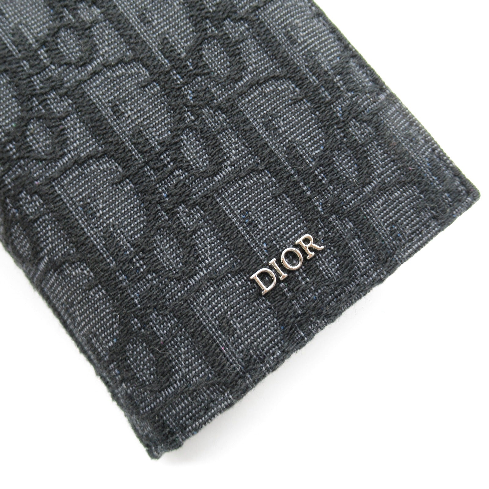 Dior Trotter Jacquard Long Wallet Black