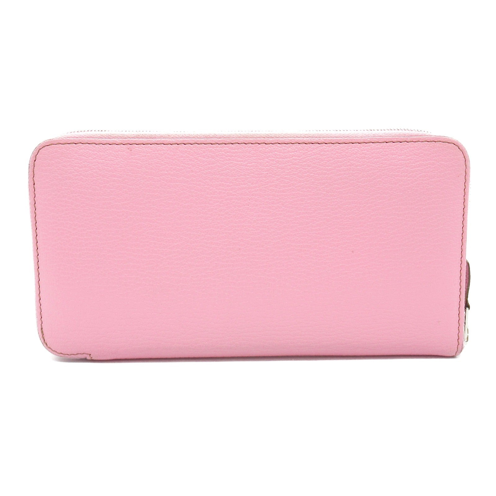 Hermes Chevre Leather Azap Long Wallet Pink