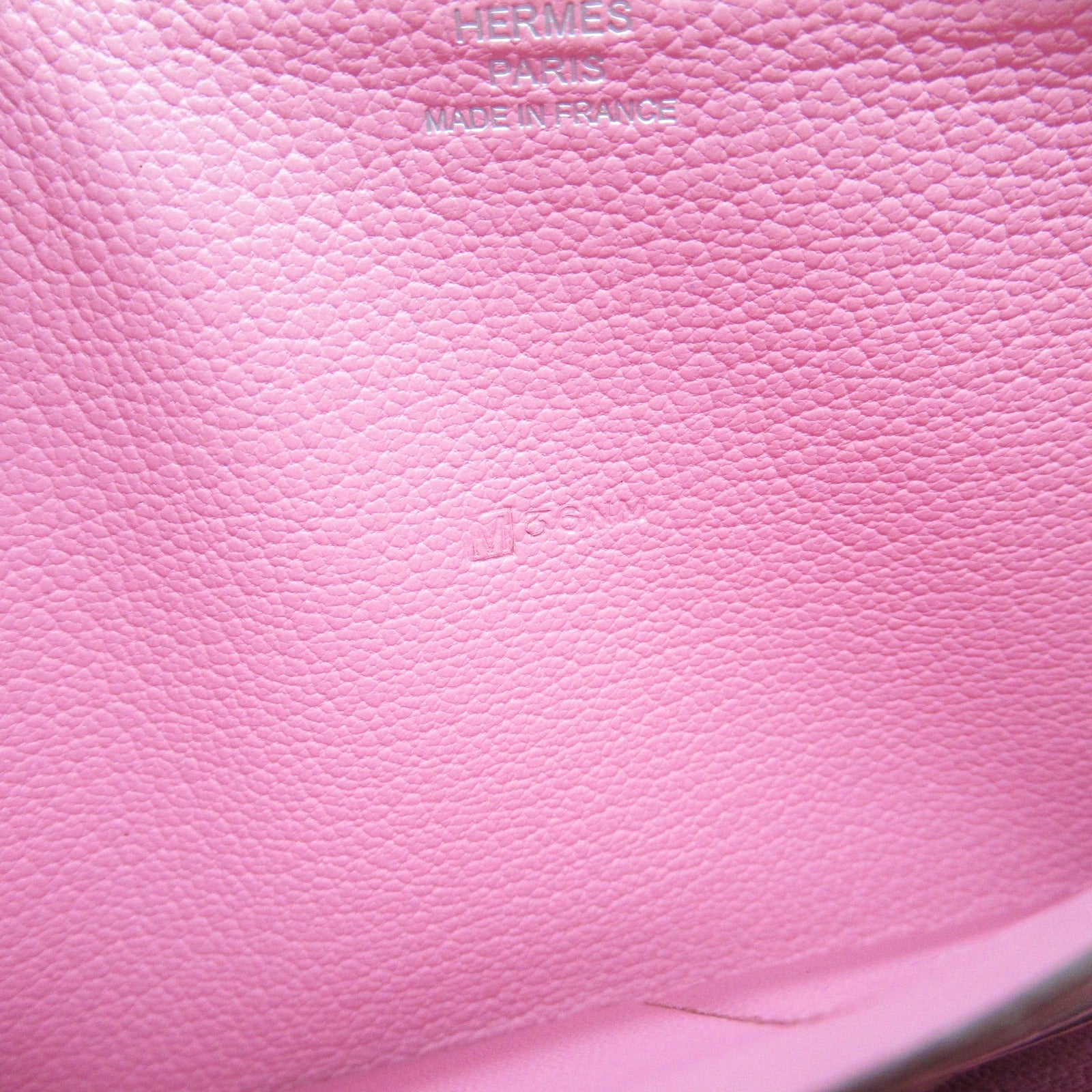 Hermes Chevre Leather Azap Long Wallet Pink