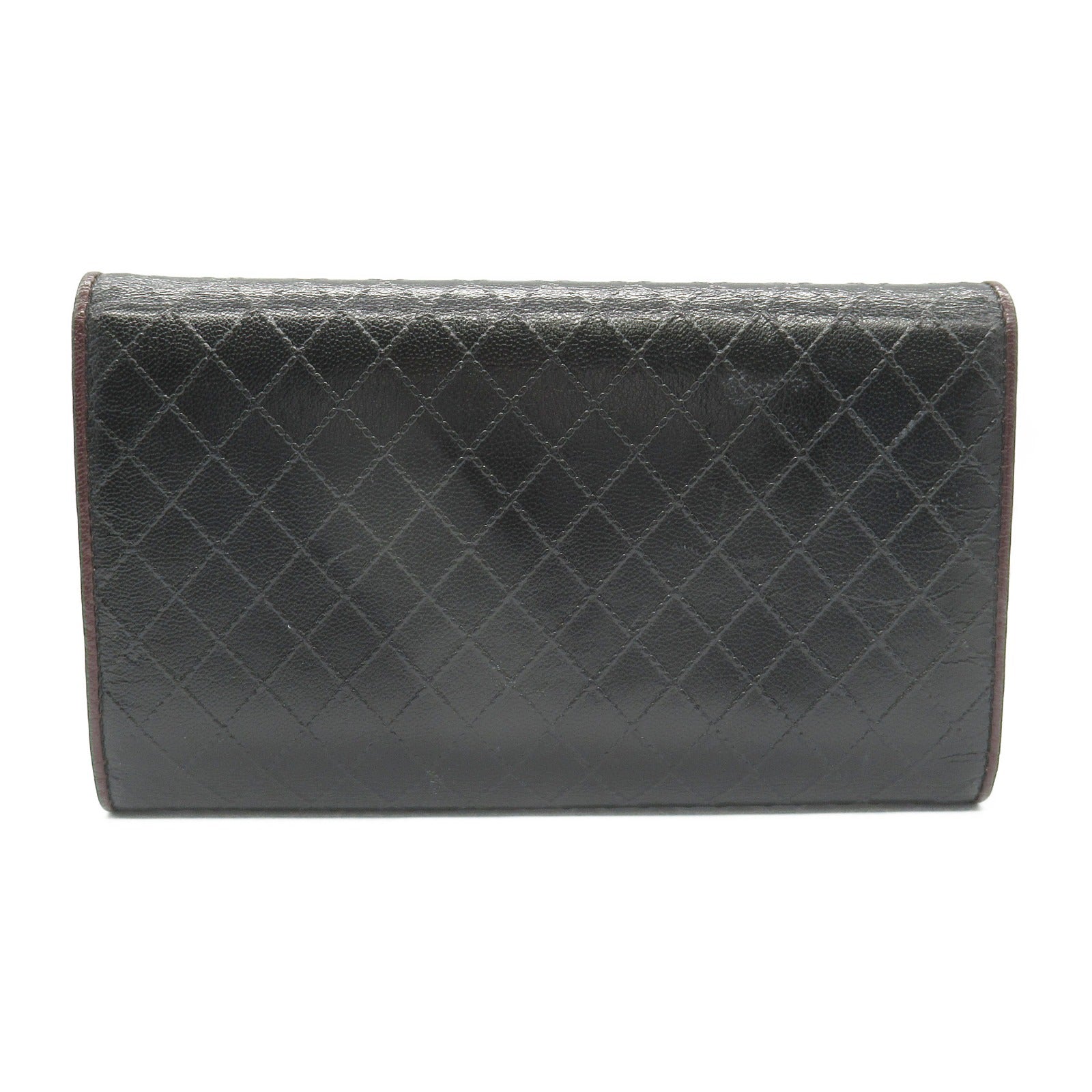 Chanel Leather Bicolor Tri-fold Wallet