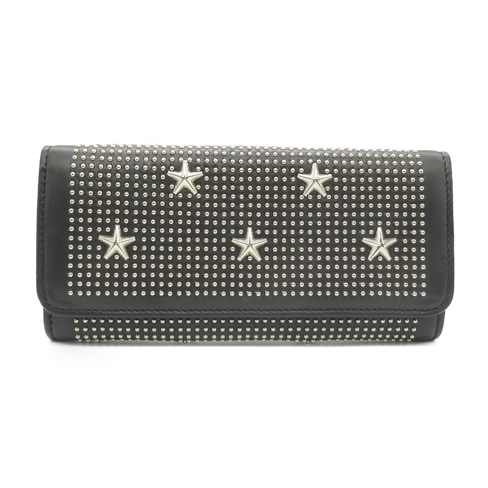 Jimmy Choo Star Studs Leather Zip Wallet