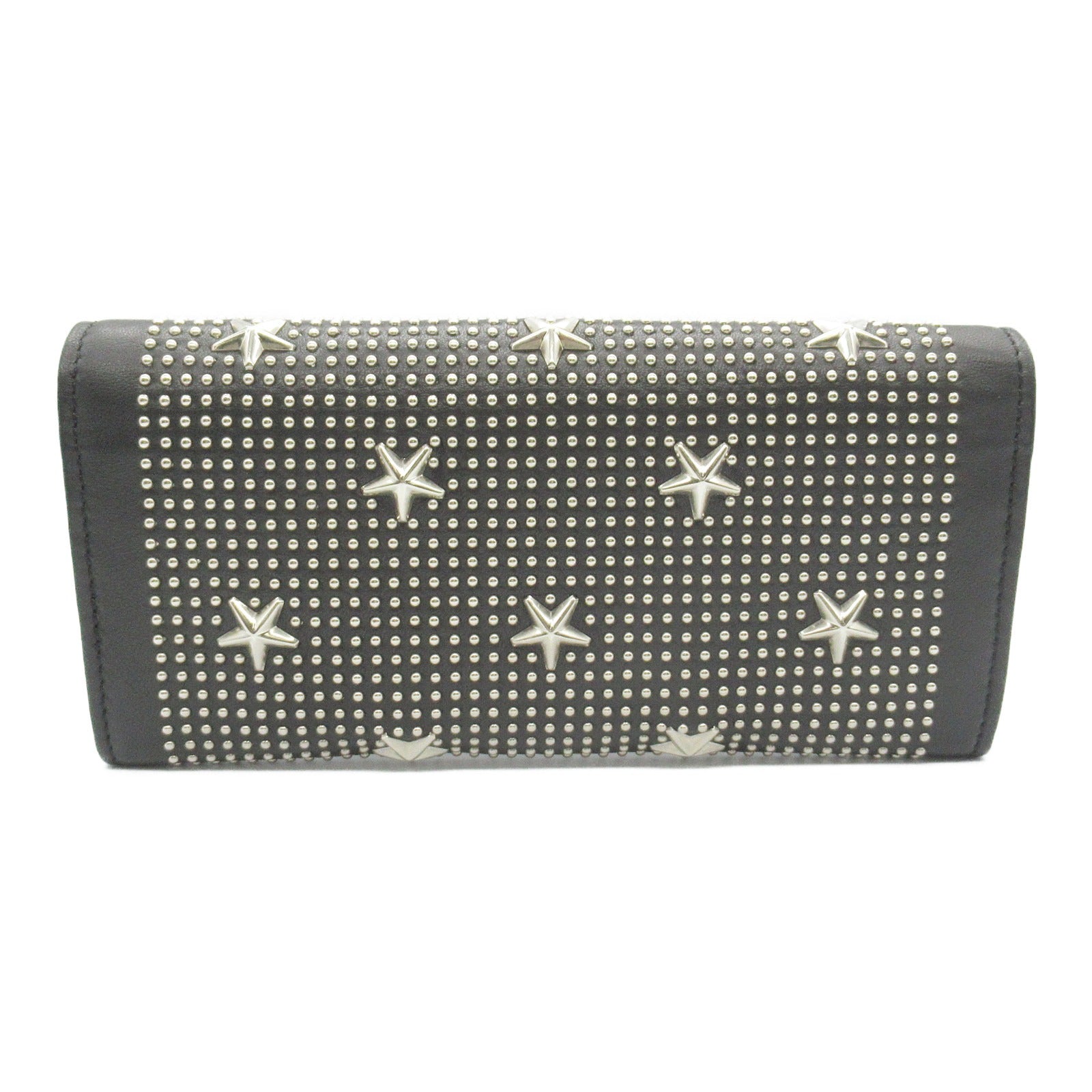 Jimmy Choo Star Studs Leather Zip Wallet