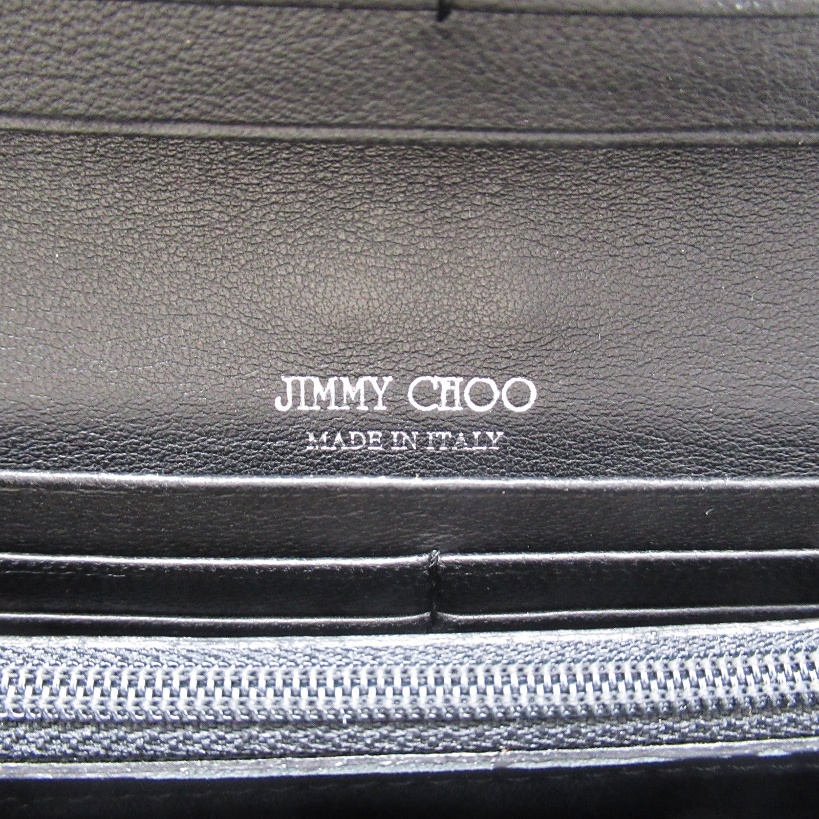 Jimmy Choo Star Studs Leather Zip Wallet