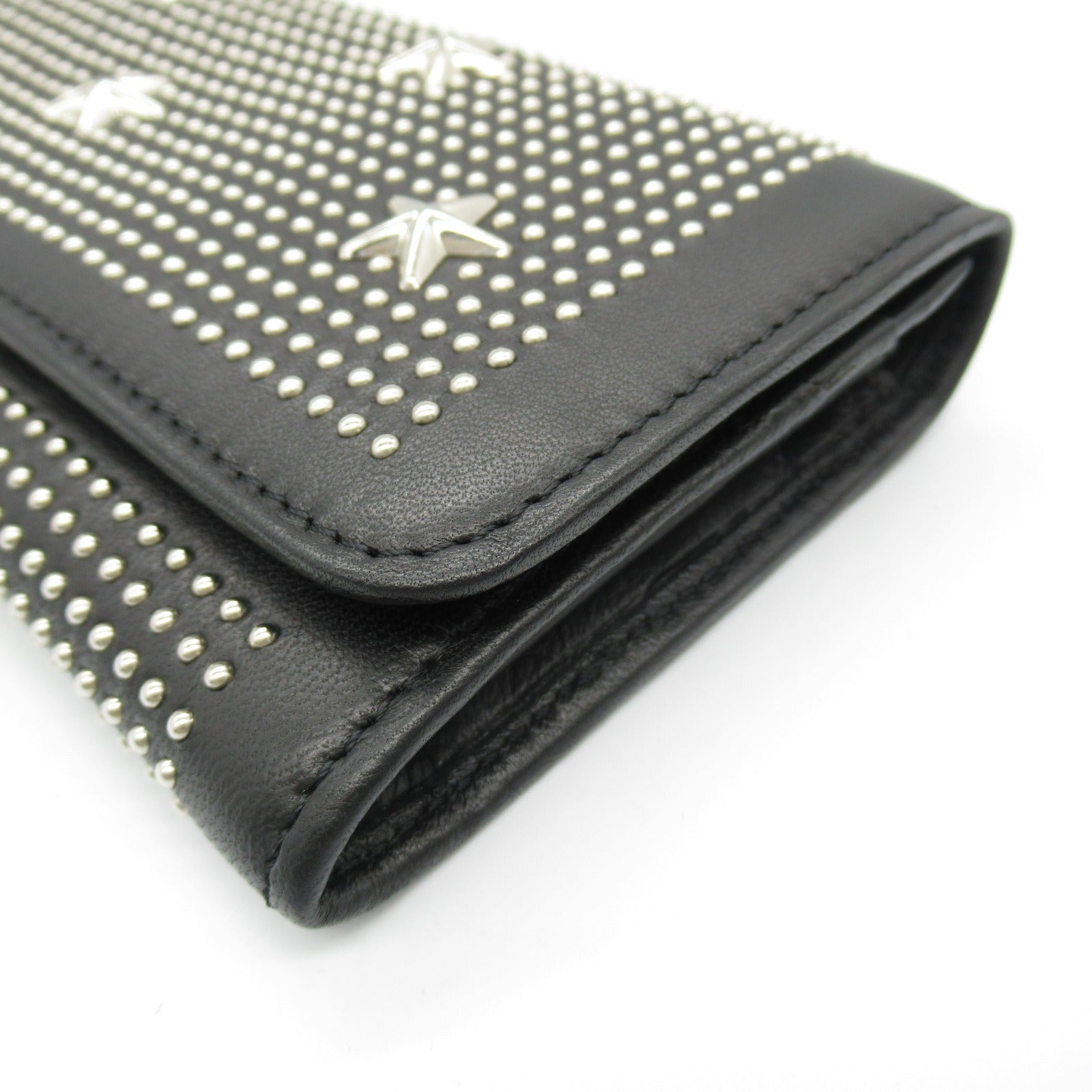 Jimmy Choo Star Studs Leather Zip Wallet