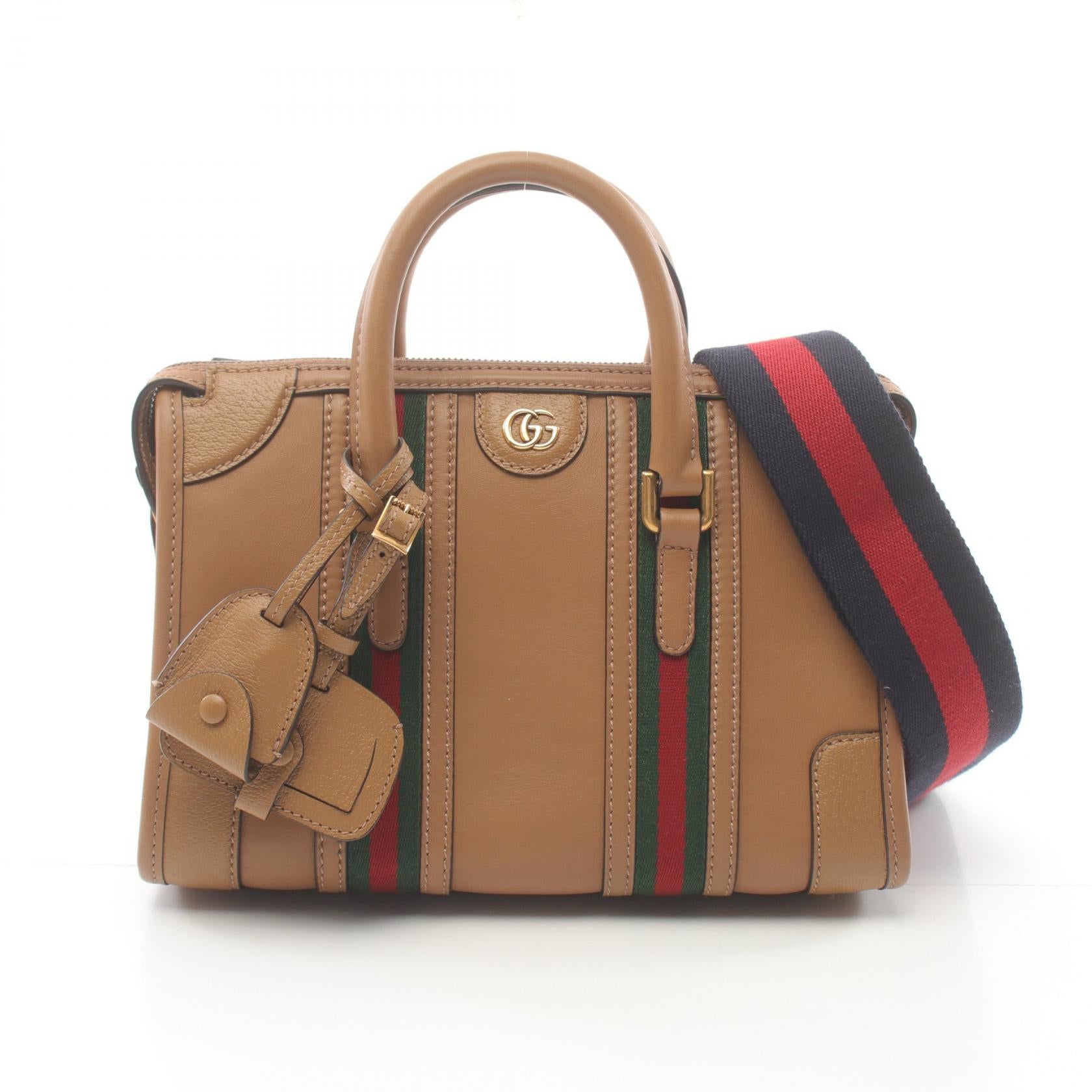 Gucci Leather Canvas Handbag 715772