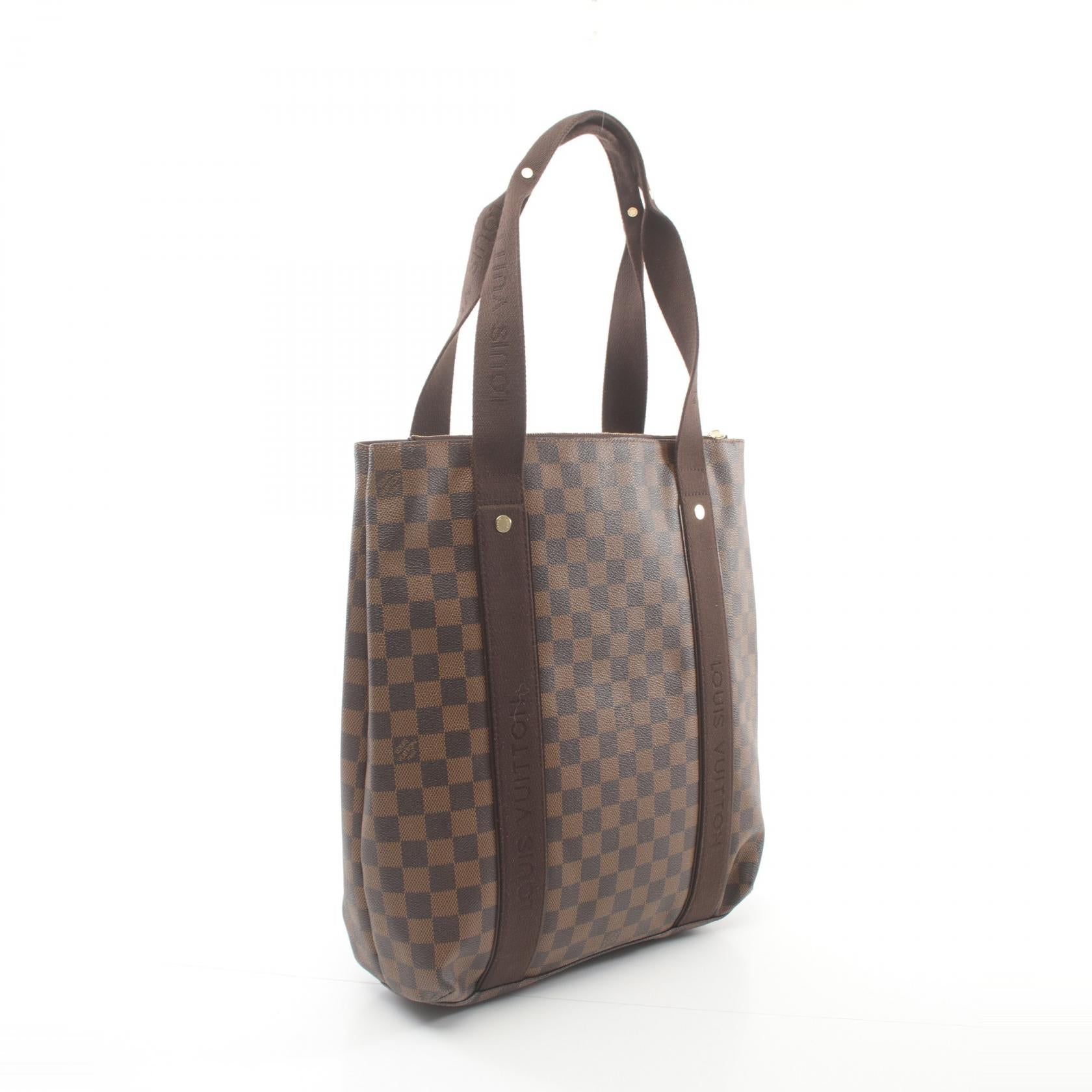 Louis Vuitton Damier Canvas Leather Tote Bag N52006