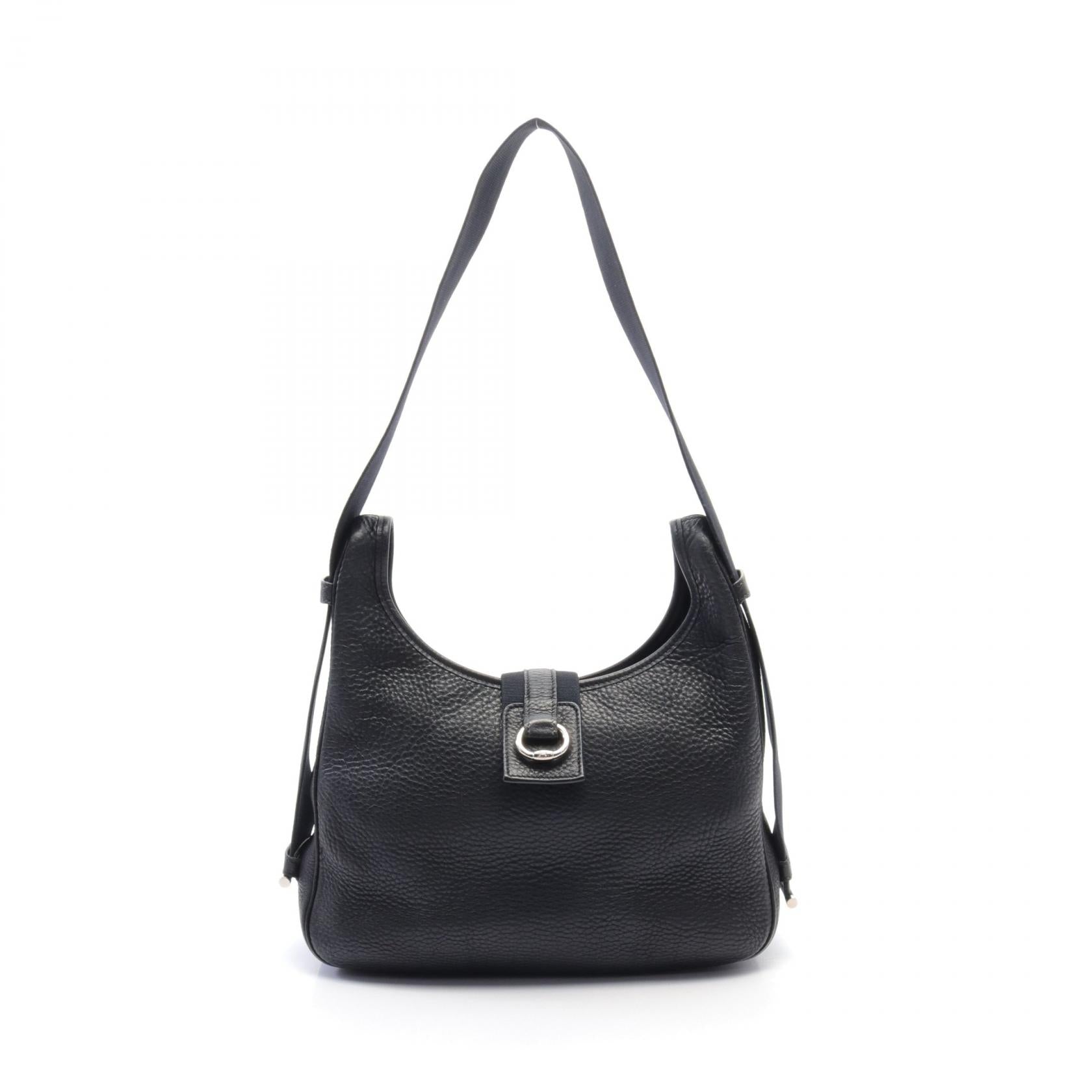 Hermes Fjord Sacoche Shoulder Bag Black