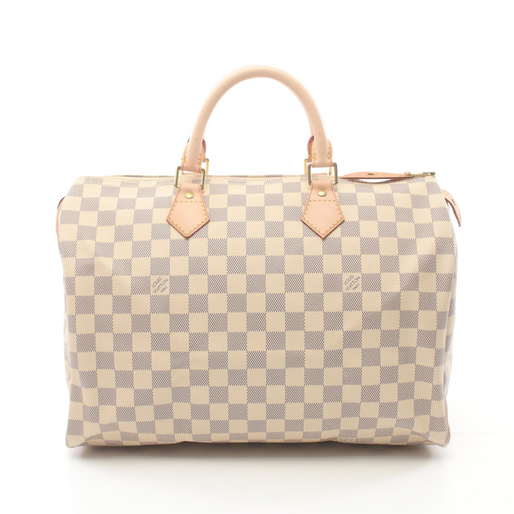 Louis Vuitton Speedy 35 Handbag Damier Azur