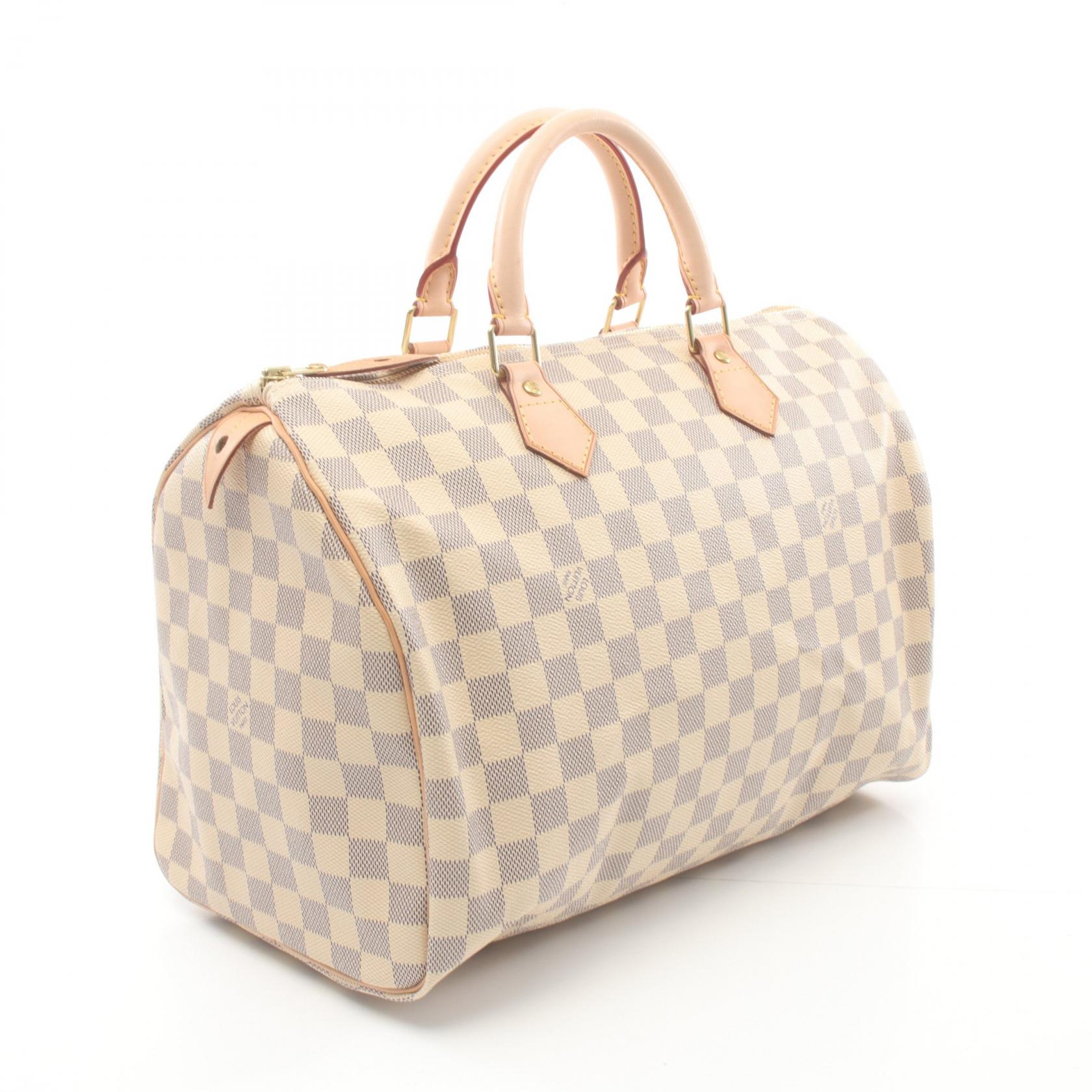 Louis Vuitton Speedy 35 Handbag Damier Azur