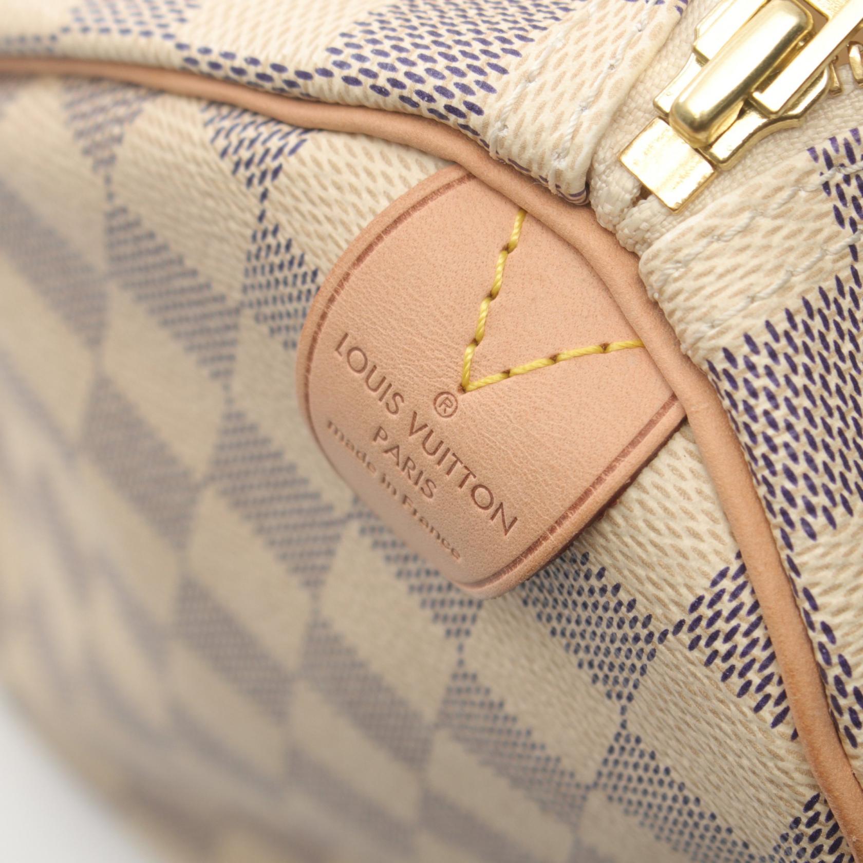 Louis Vuitton Speedy 35 Handbag Damier Azur