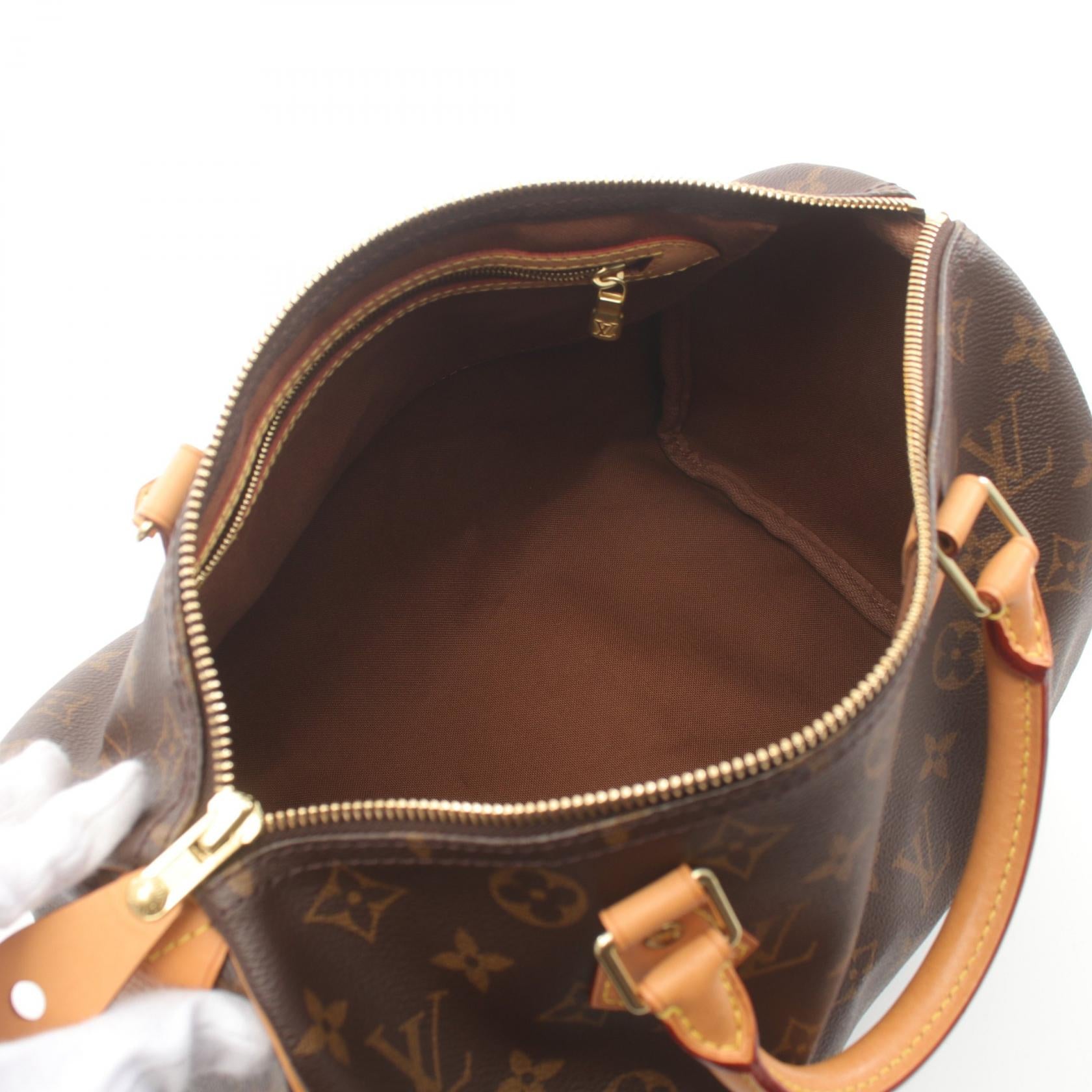 Louis Vuitton Speedy 30 Handbag Monogram Brown