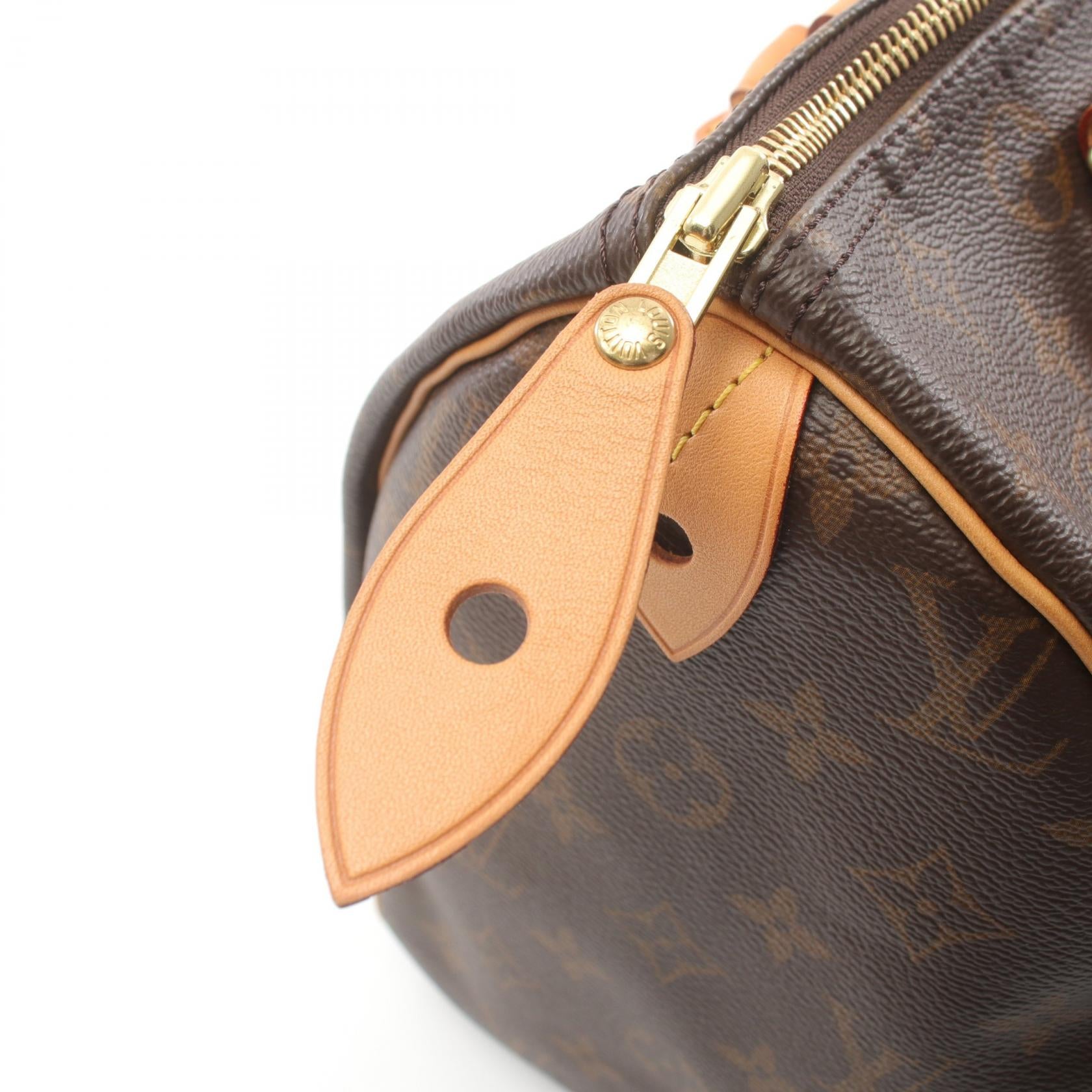 Louis Vuitton Speedy 30 Handbag Monogram Brown