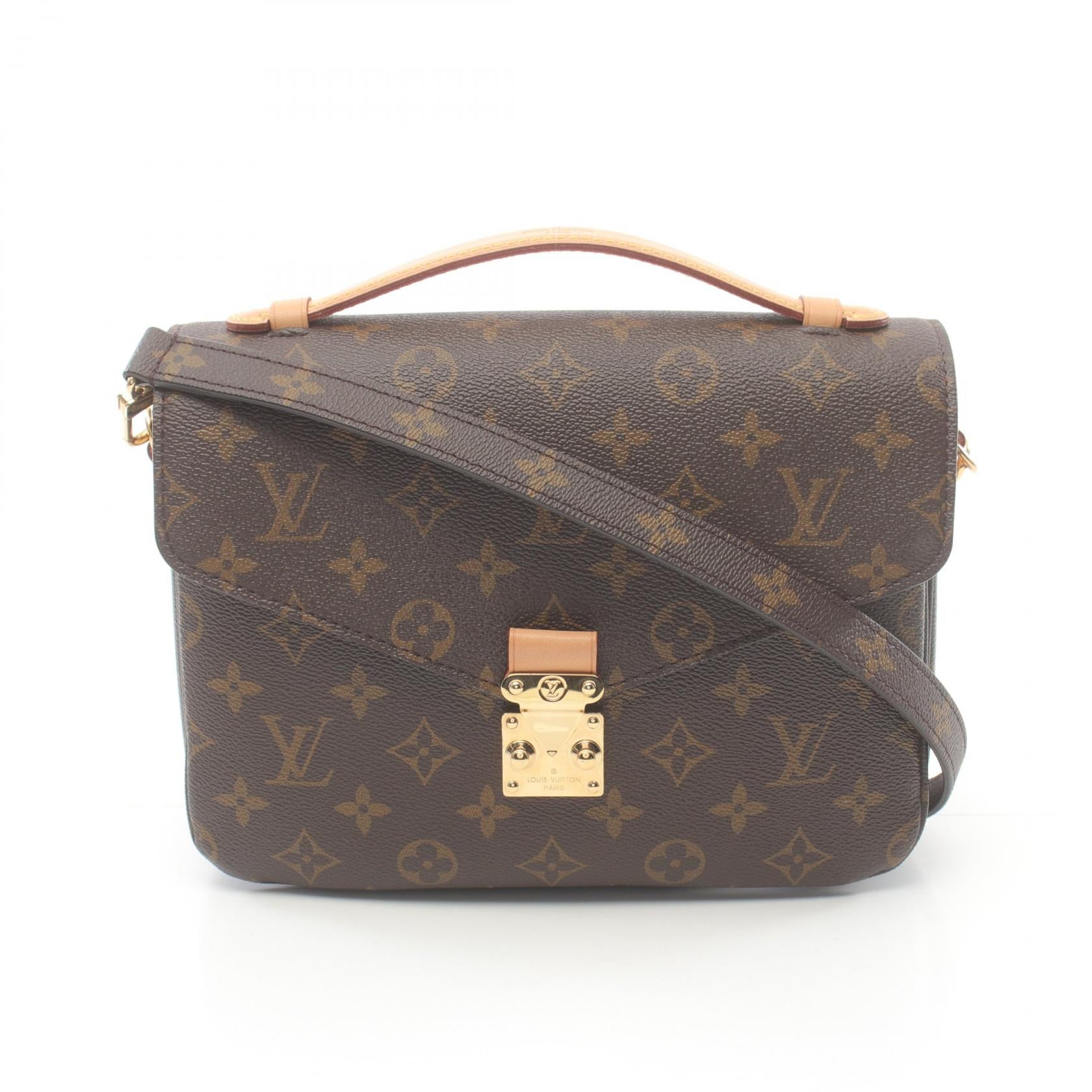 Louis Vuitton Pochette Metis MM Handbag Brown M44875