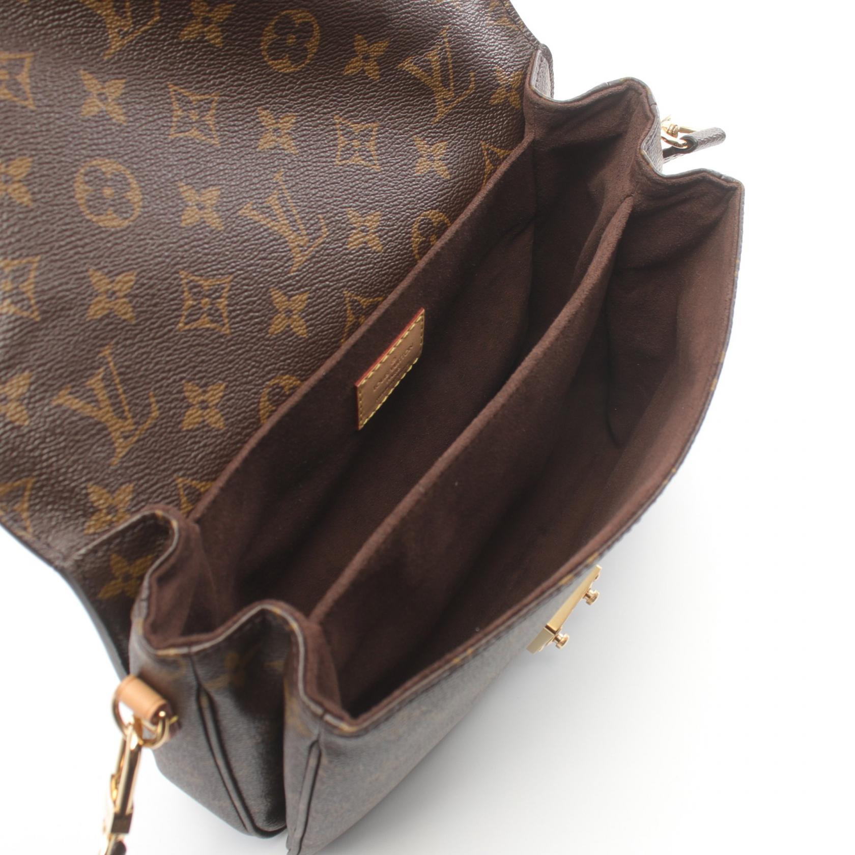 Louis Vuitton Pochette Metis MM Handbag Brown M44875