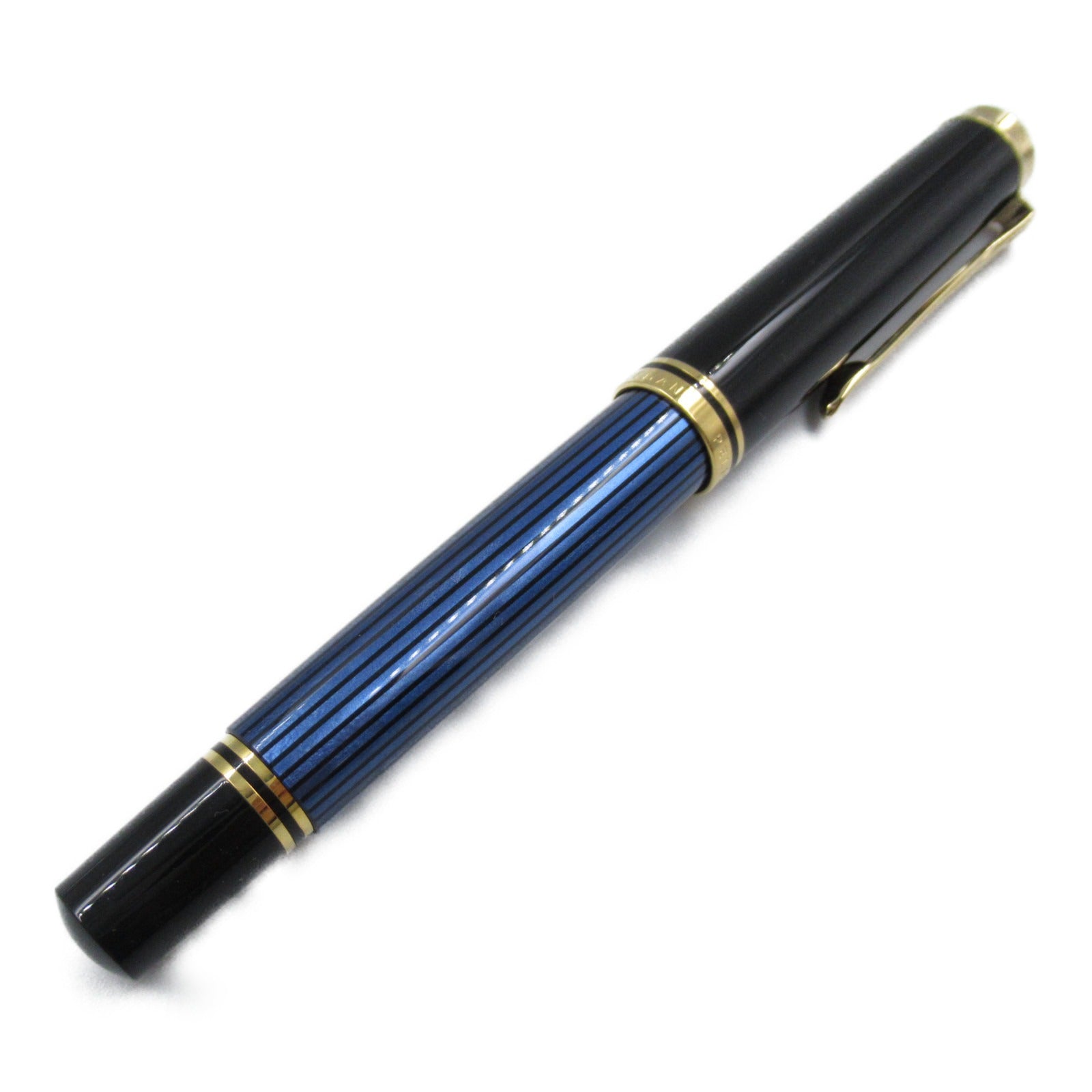 Pelikan Souveran M600 Blue Stripe Fountain Pen K18WG Resin