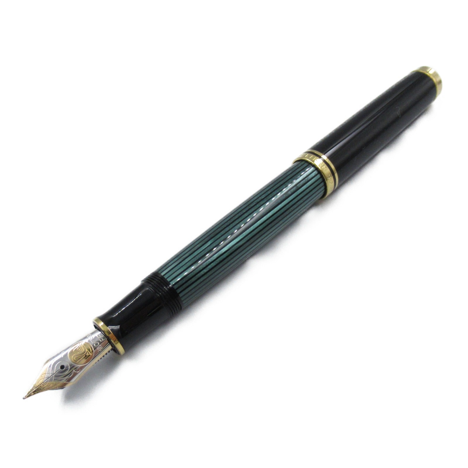 Pelikan Souveran M800 Green Stripe Fountain Pen K18WG