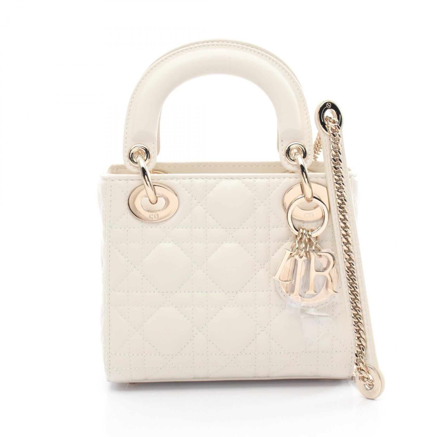 Dior Lady Dior Mini Cannage Leather Handbag