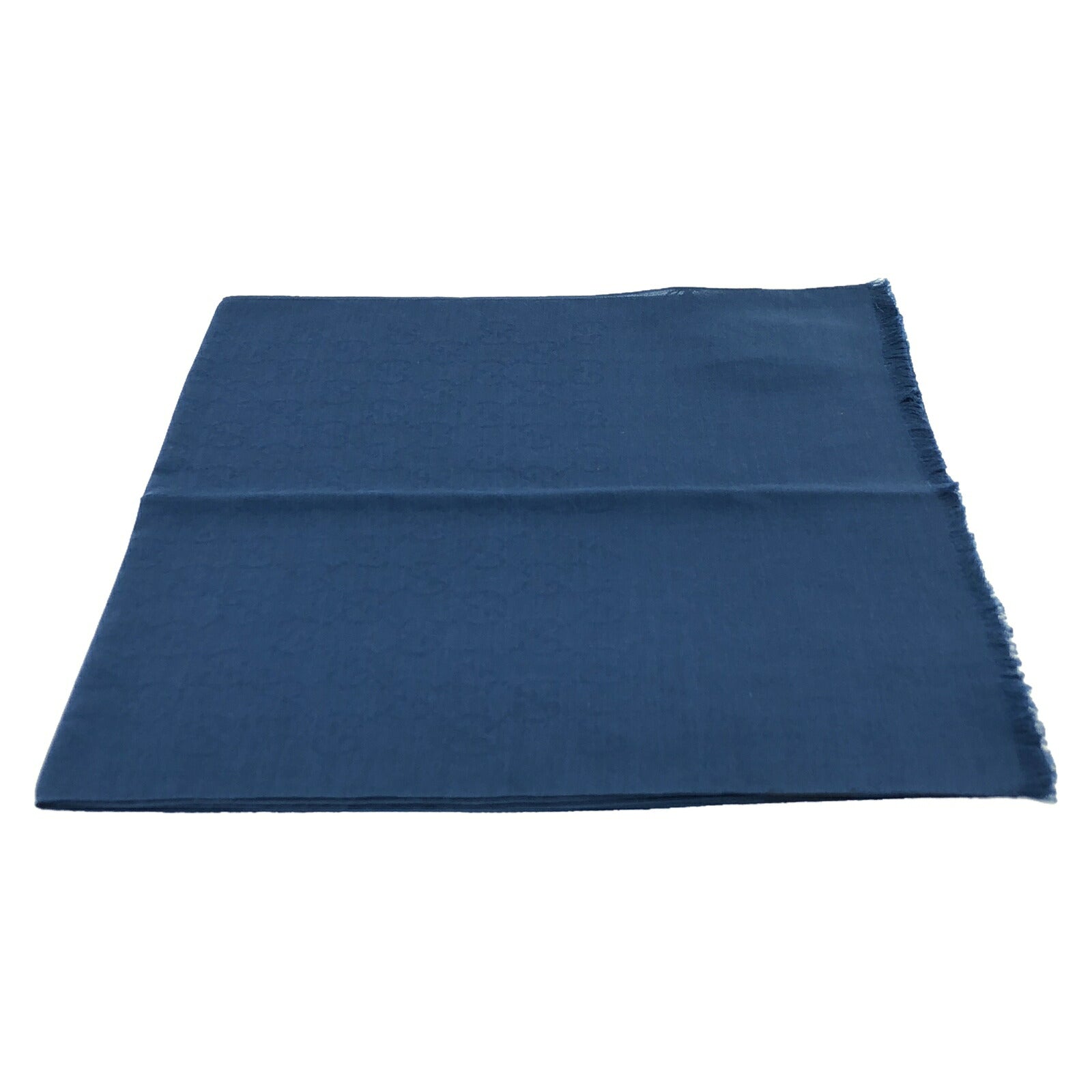 Gucci Wool Stole Scarf Navy