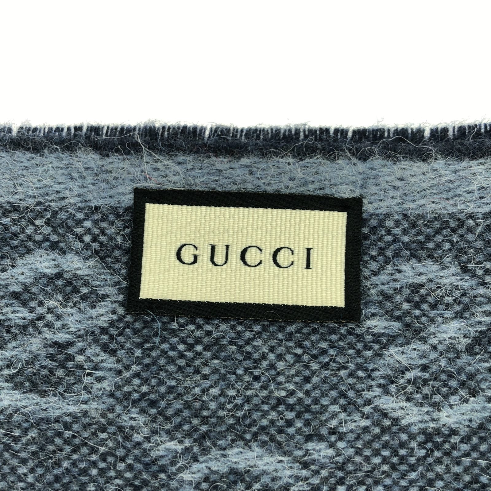 Gucci Wool Scarf Blue 5706033GB184068