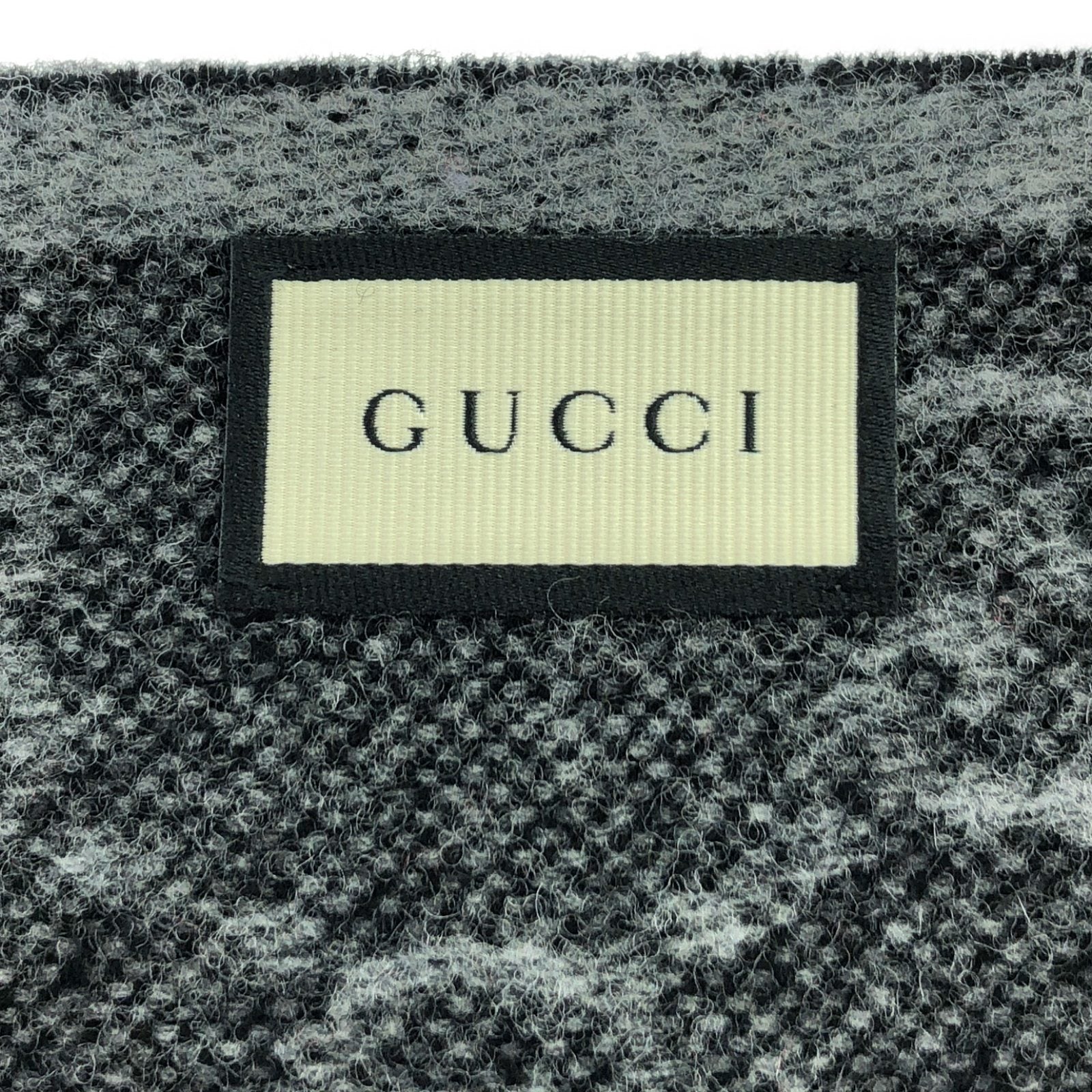 Gucci Wool Scarf Black 5706033G2001466