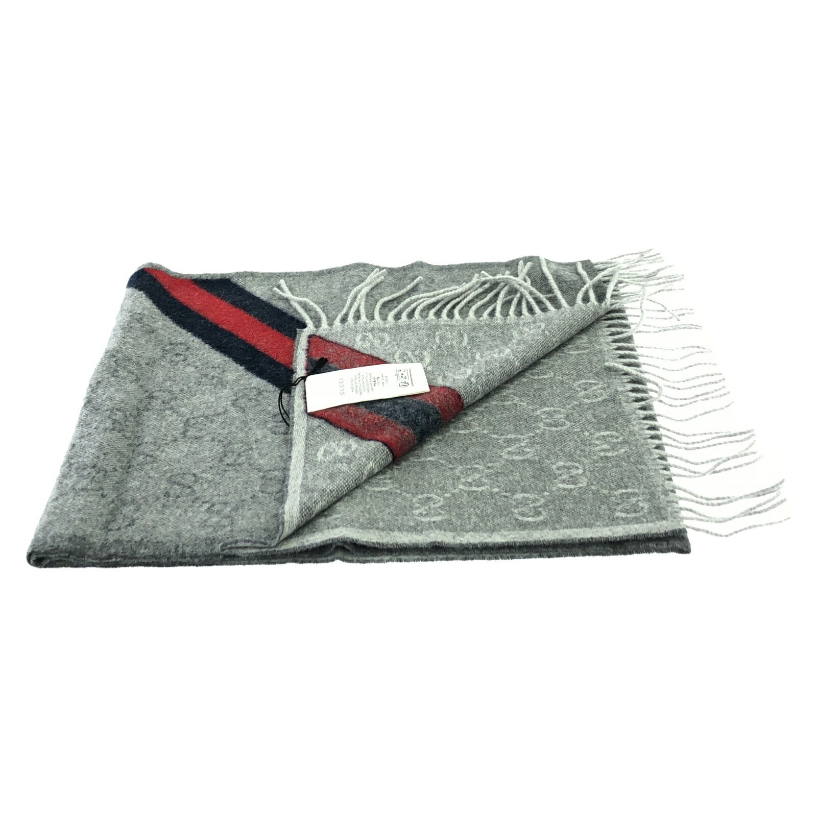 Gucci Wool Scarf Gray 5706033G2001768