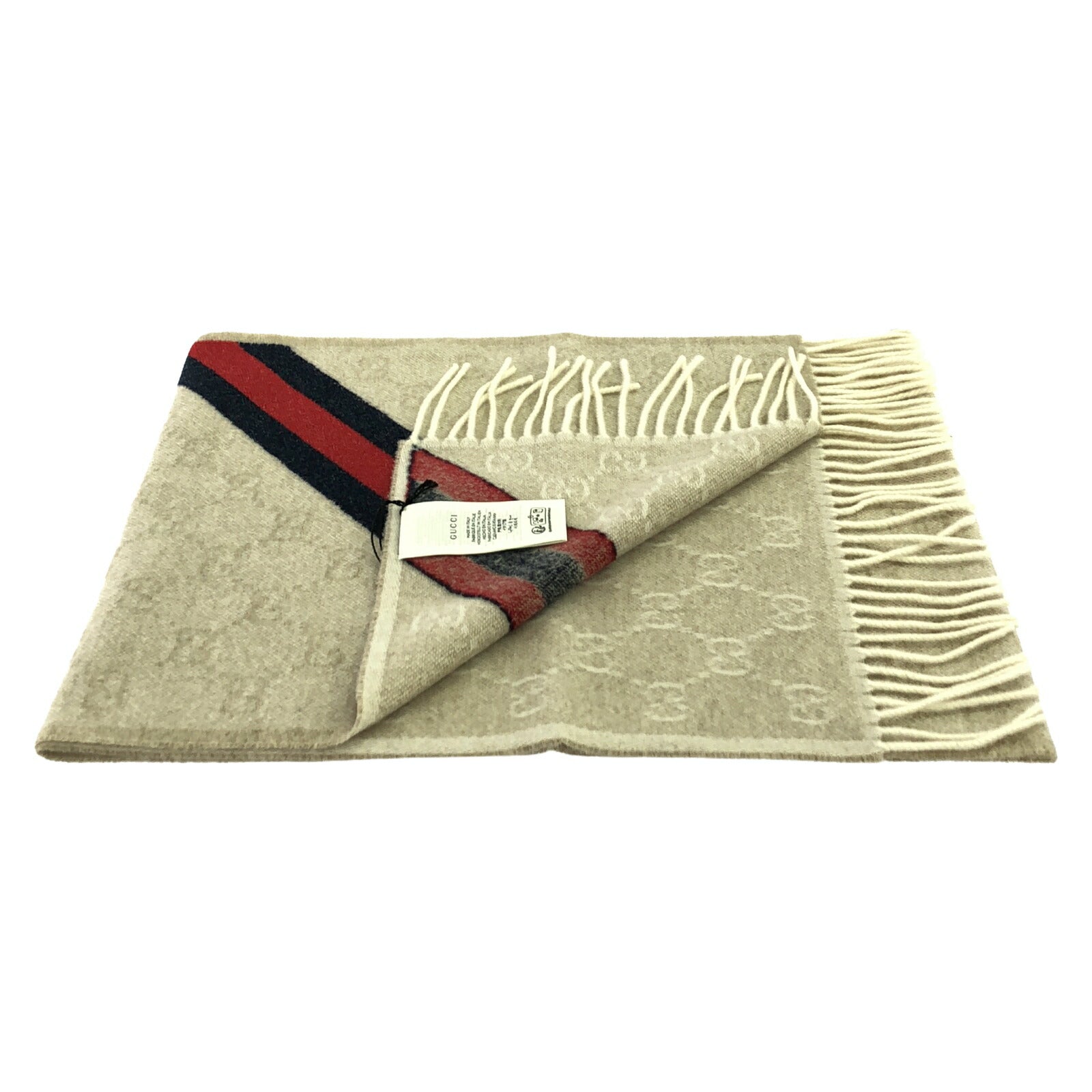 Gucci Wool Scarf Beige 5706033G2009568