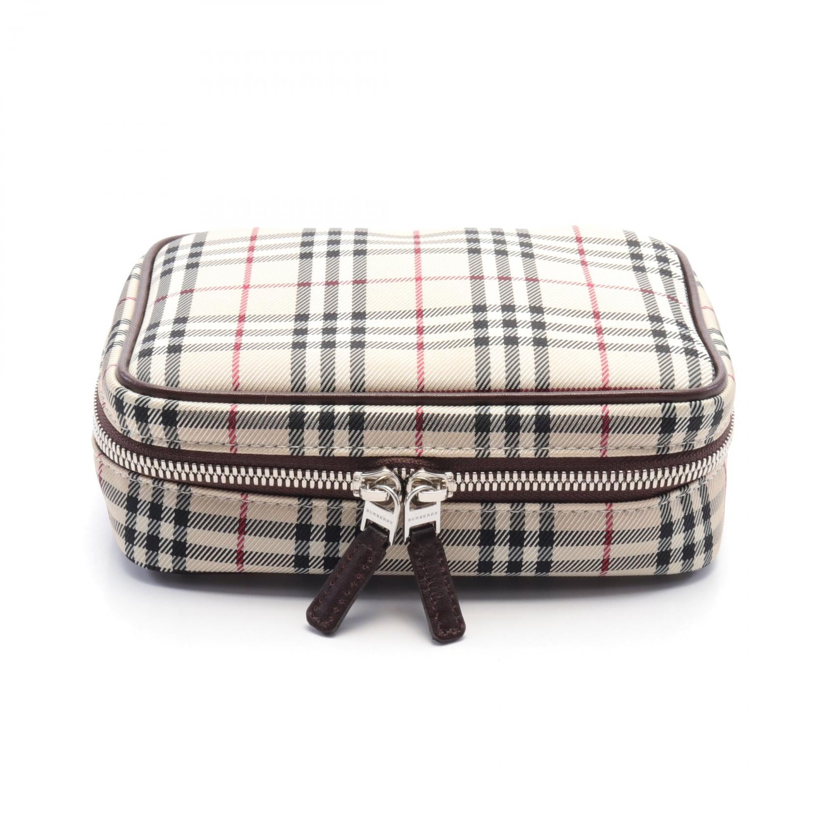 Burberry Canvas Leather Pouch